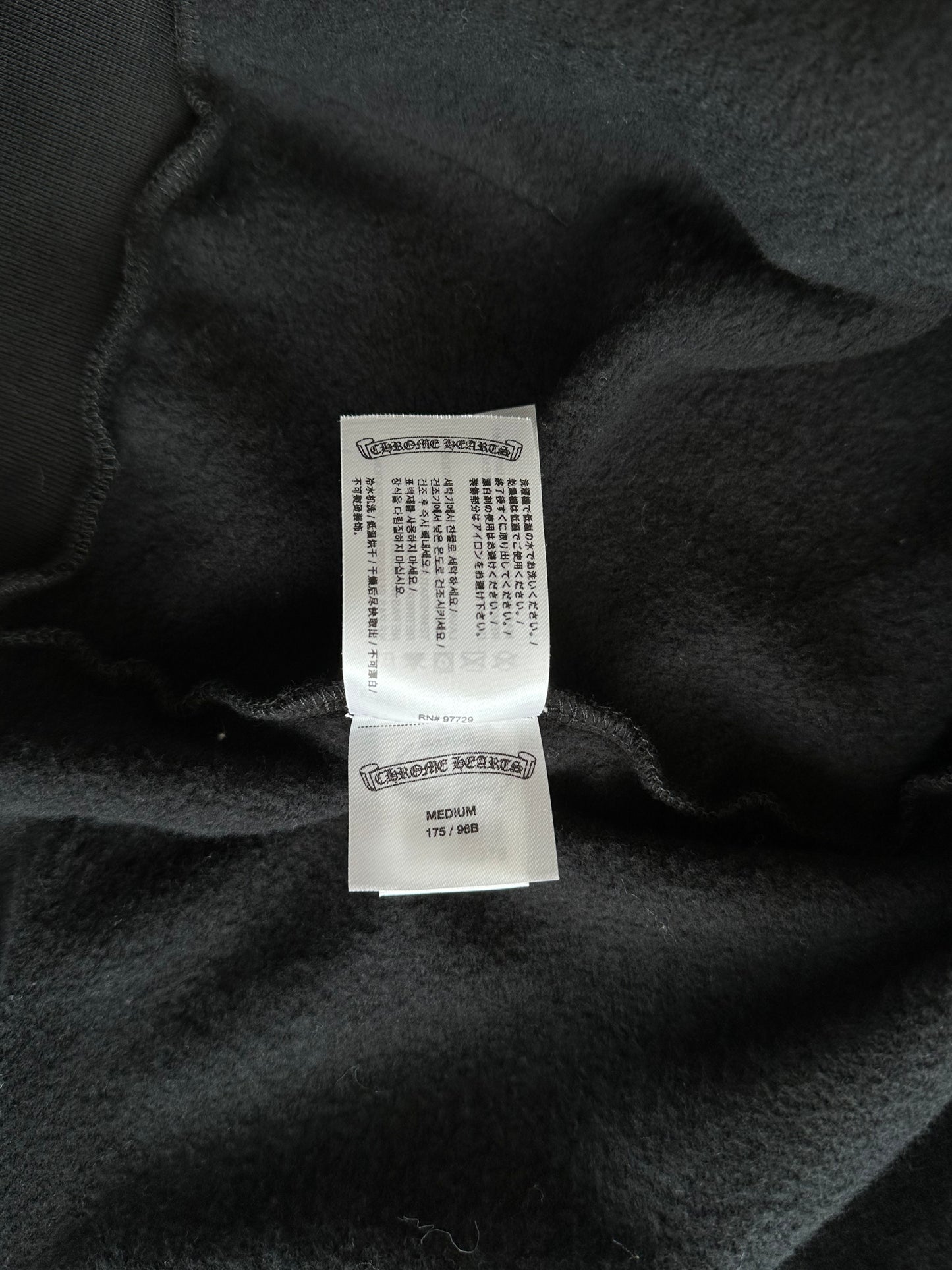 Chrome Hearts Black Multicolor Foti Zip Up Hoodie