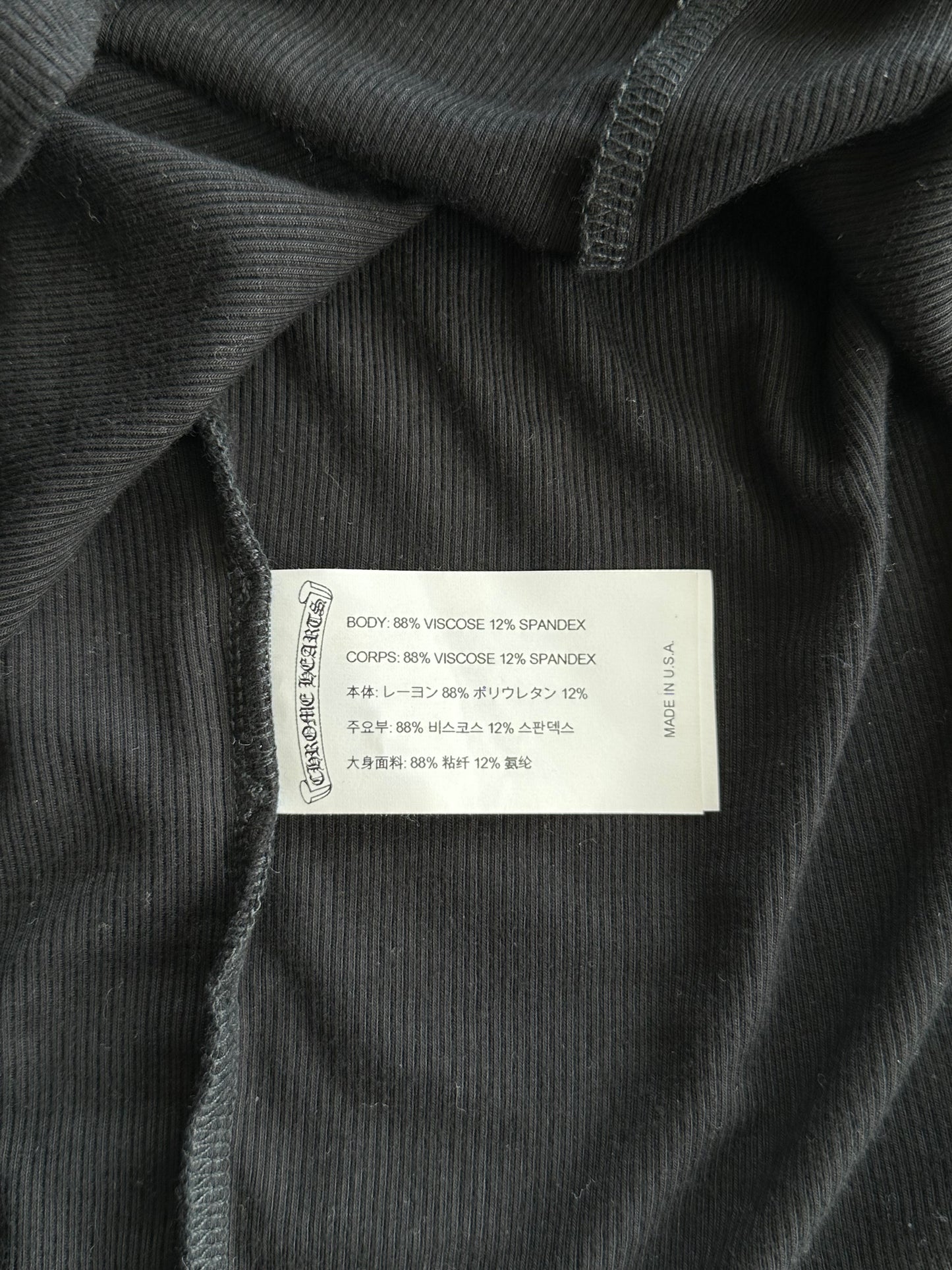 Chrome Hearts Black & White Cross & CH Logo Embroidered Dress