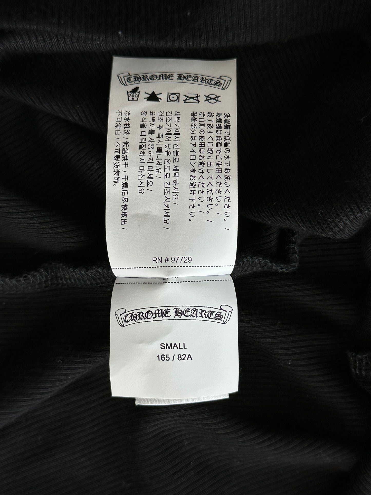 Chrome Hearts Black & White Cross & CH Logo Embroidered Dress