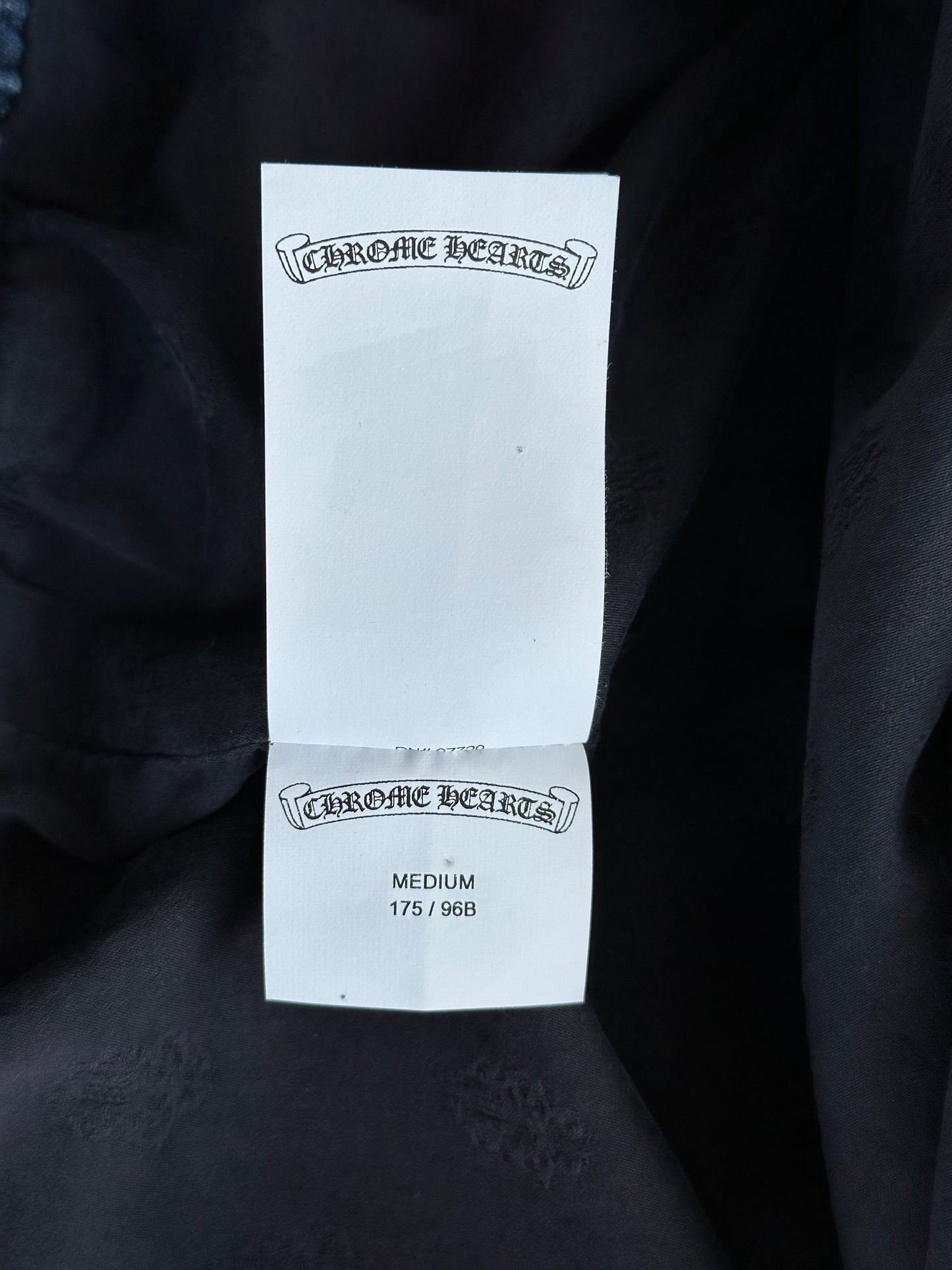 Chrome Hearts Blue & White Cross Patch Denim Anorak