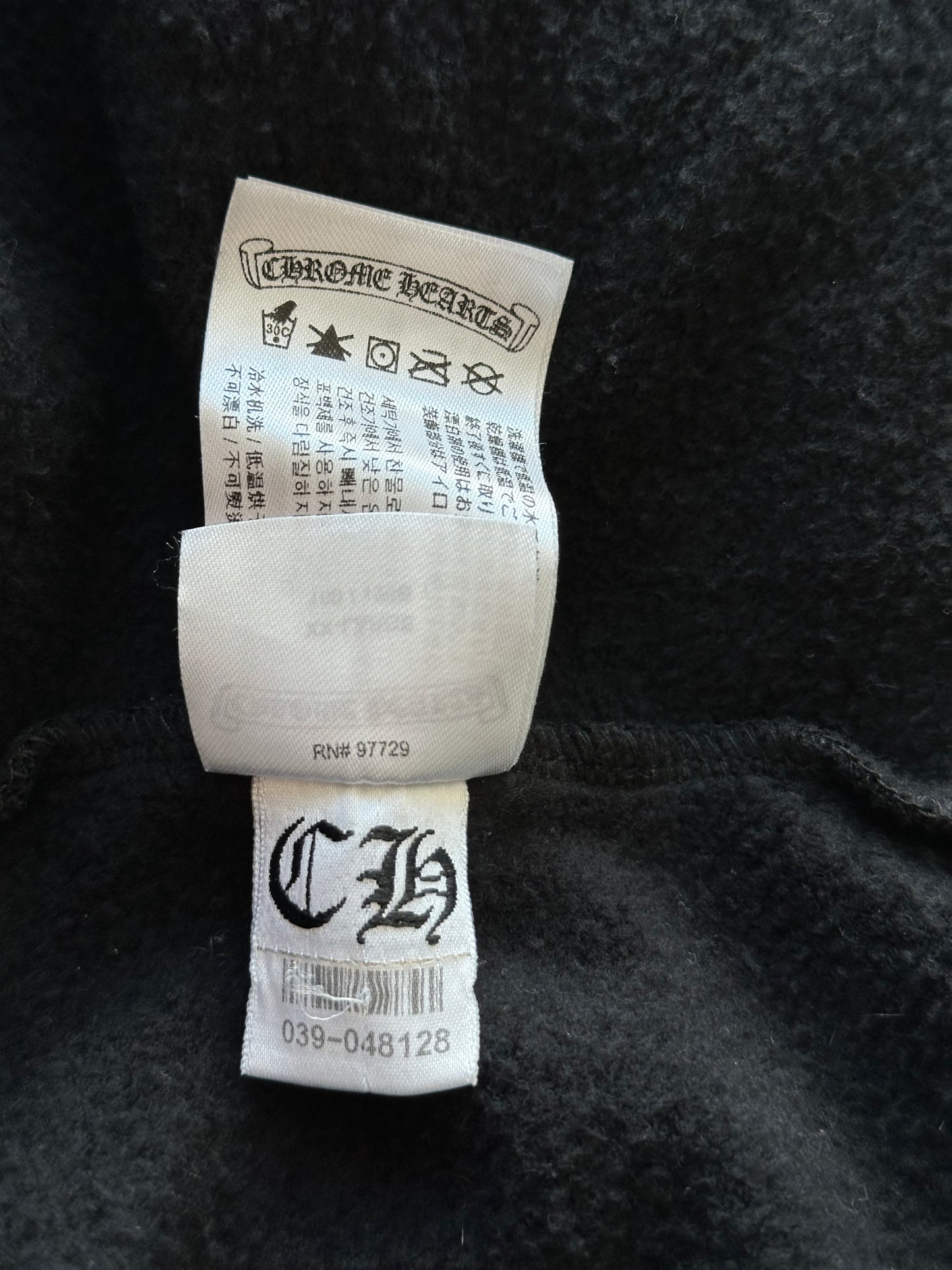 Chrome Hearts Black Aspen Exclusive Horseshoe Zip Up Hoodie