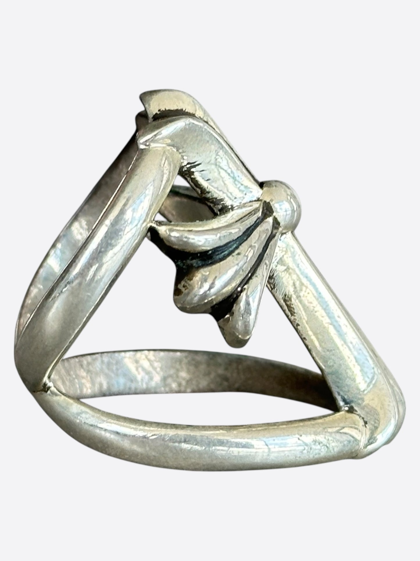 Chrome Hearts Silver Cross Infinity Ring