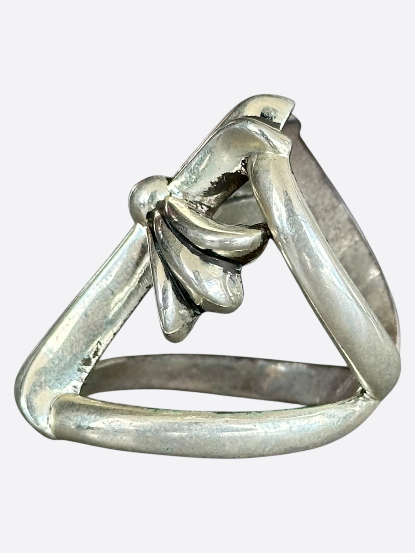 Chrome Hearts Silver Cross Infinity Ring