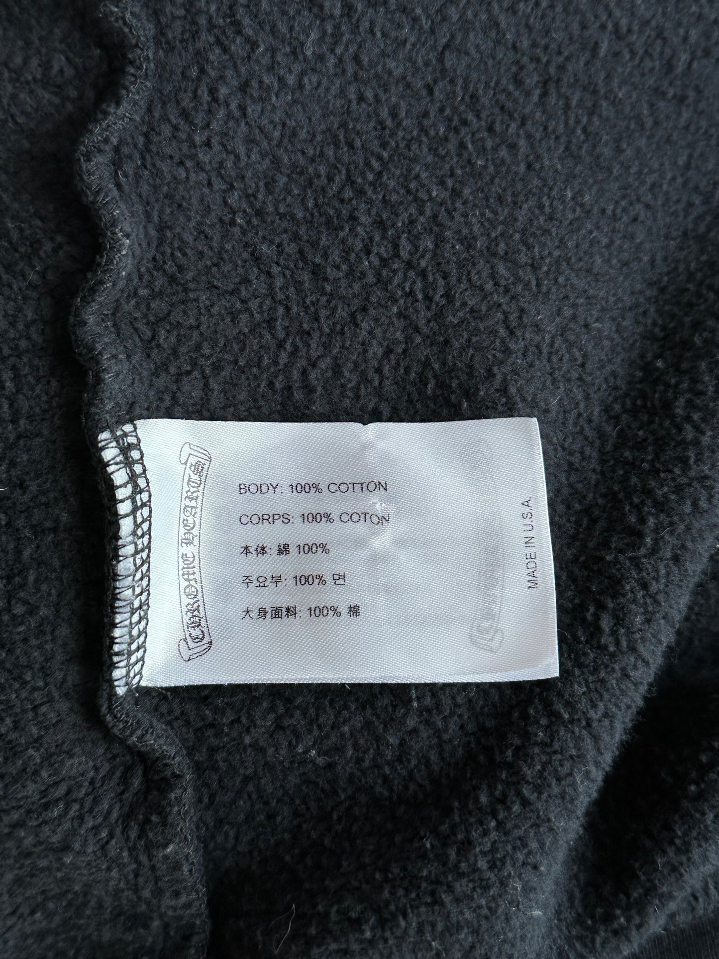 Chrome Hearts Black Multicolor Cross Zip Up Hoodie