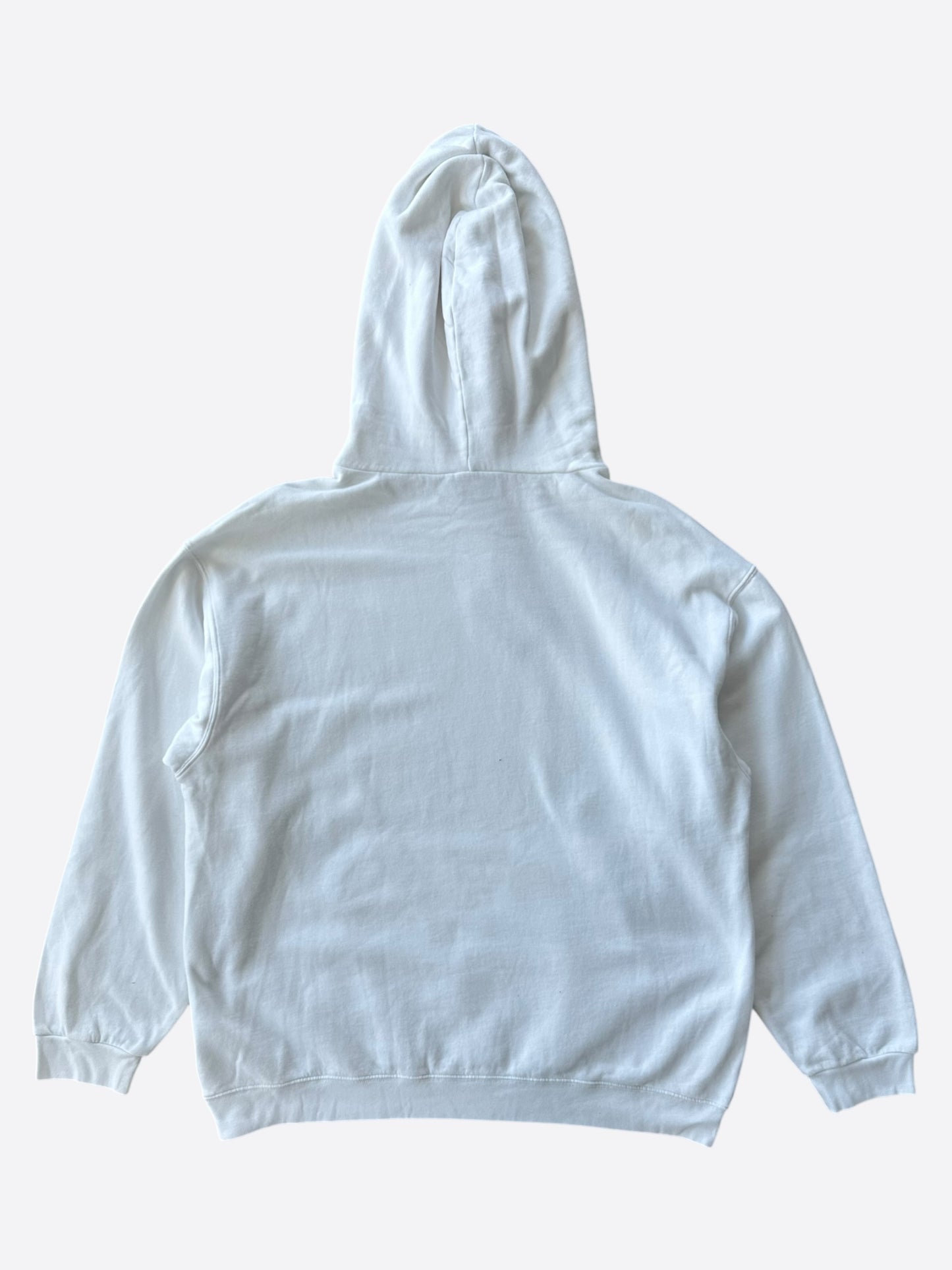 Balenciaga White & Black Pixel Logo Hoodie