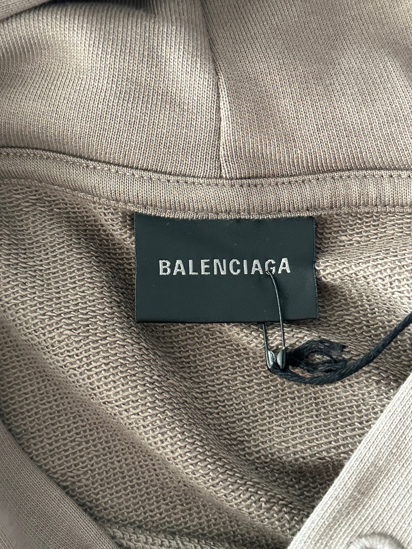Balenciaga Brown & Black World Food Programme Logo Hoodie