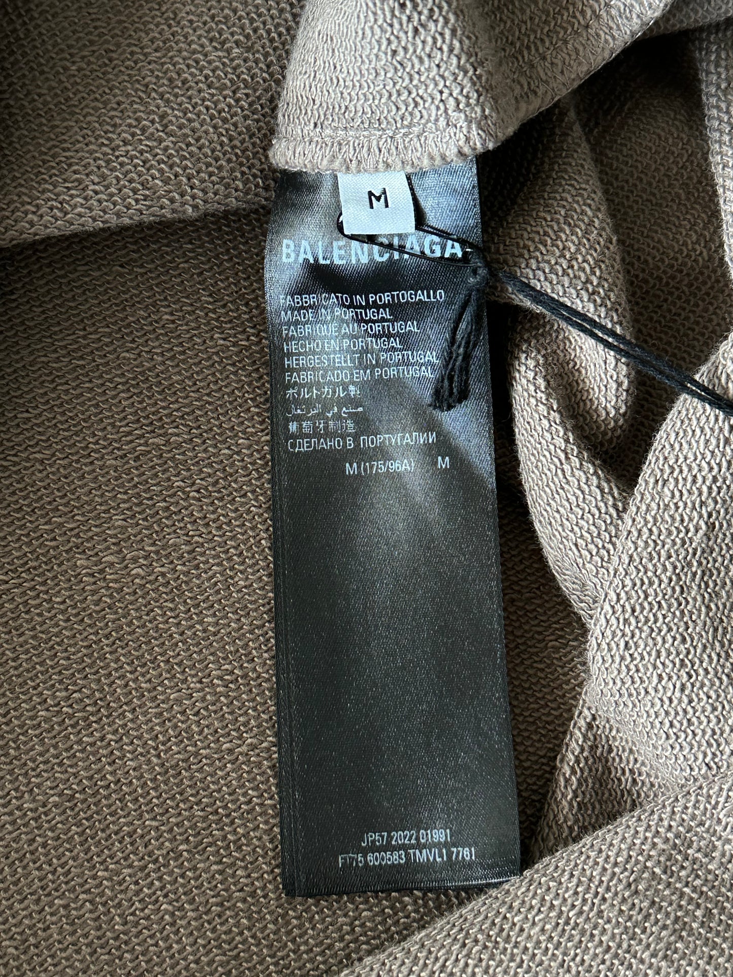 Balenciaga Brown & Black World Food Programme Logo Hoodie