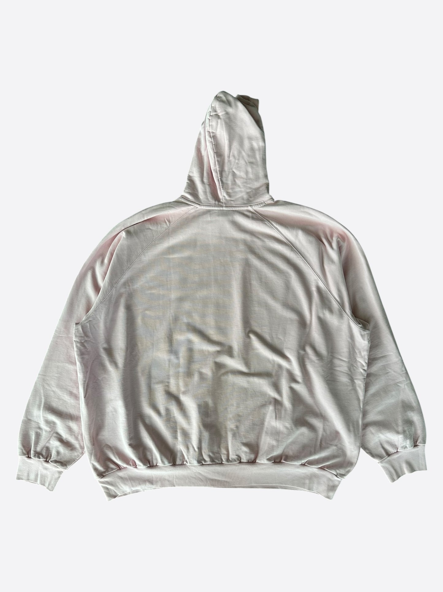 Balenciaga Pink & White Paris Logo Hoodie