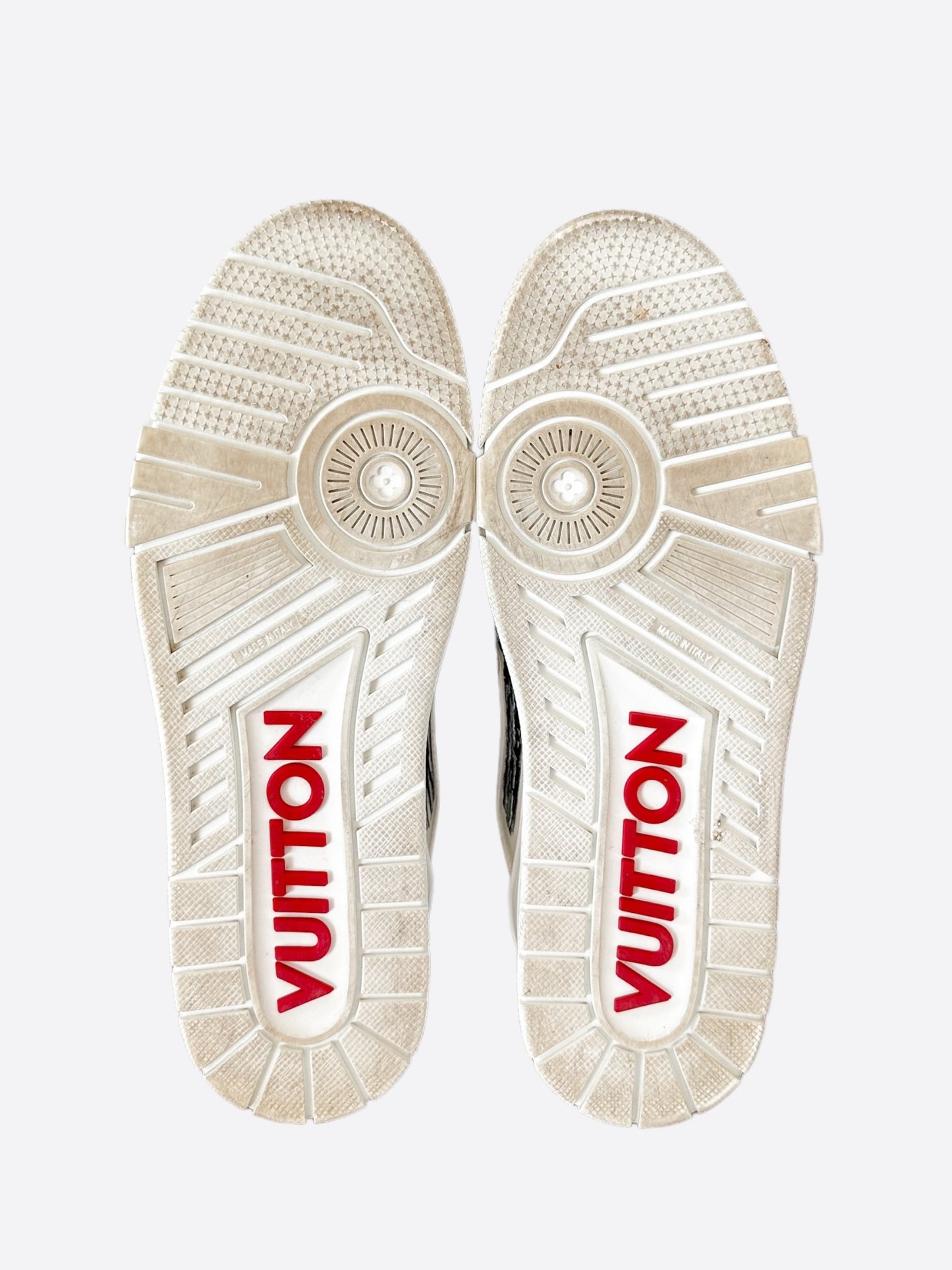 Louis Vuitton White & Black Colored-In Trainers