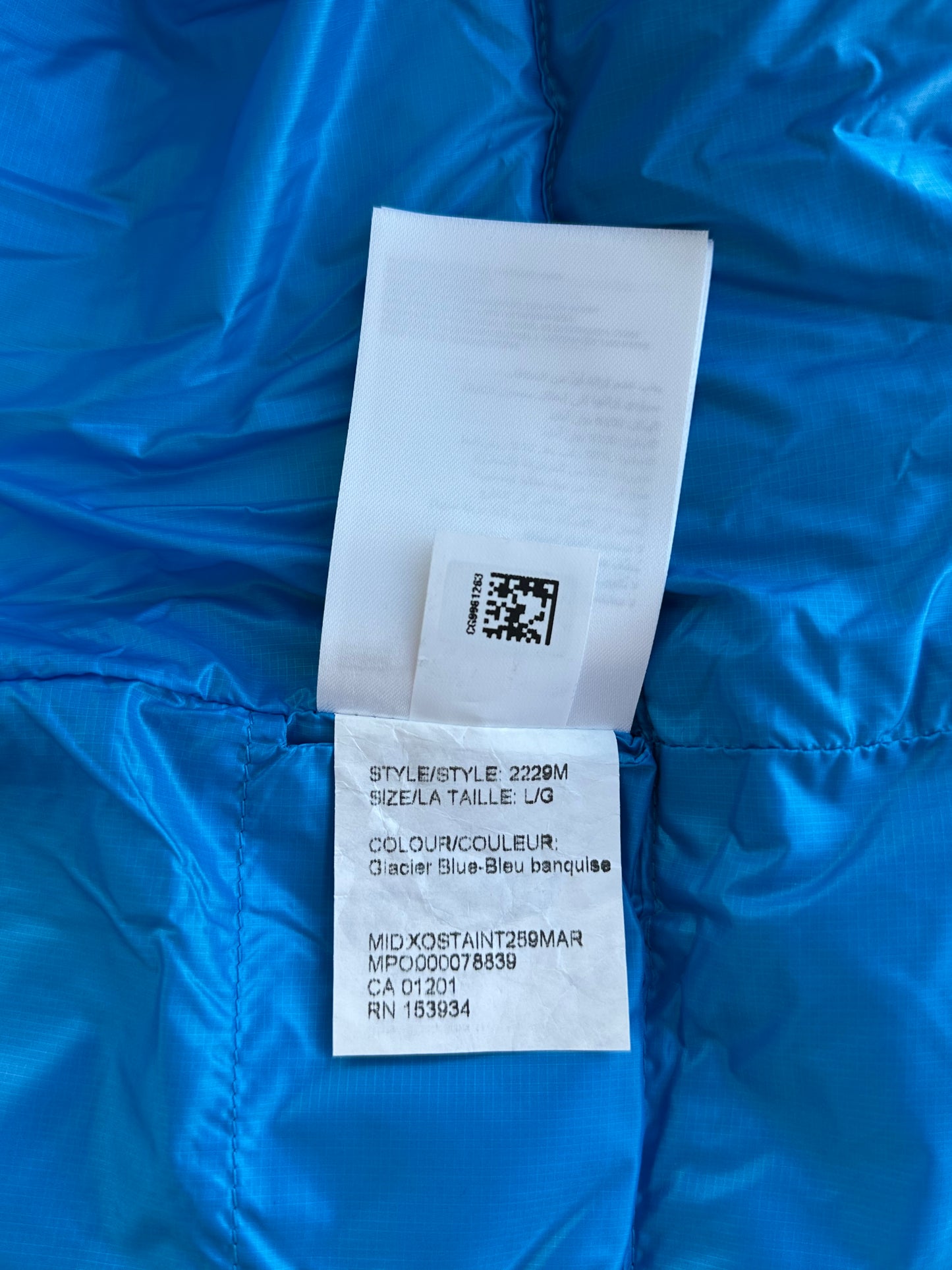 Canada Goose Glacier Blue Crofton Men's Vest