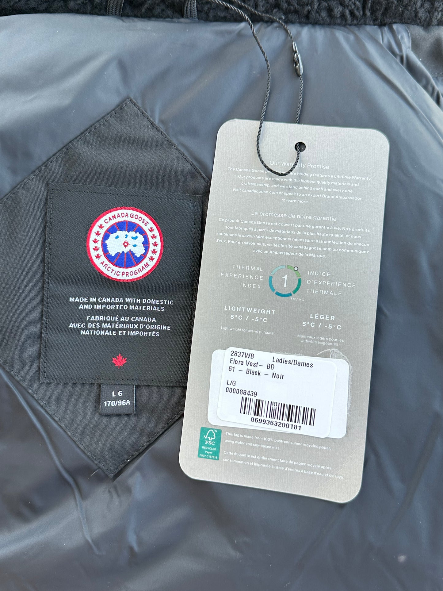 Canada Goose Black Elora Black Label Women's Vest