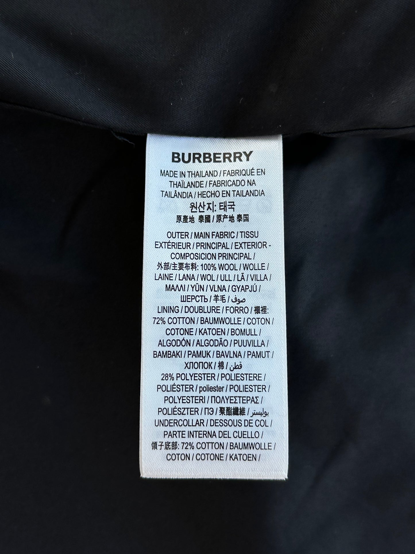 Burberry Tan Patchwork Check Wool Overshirt