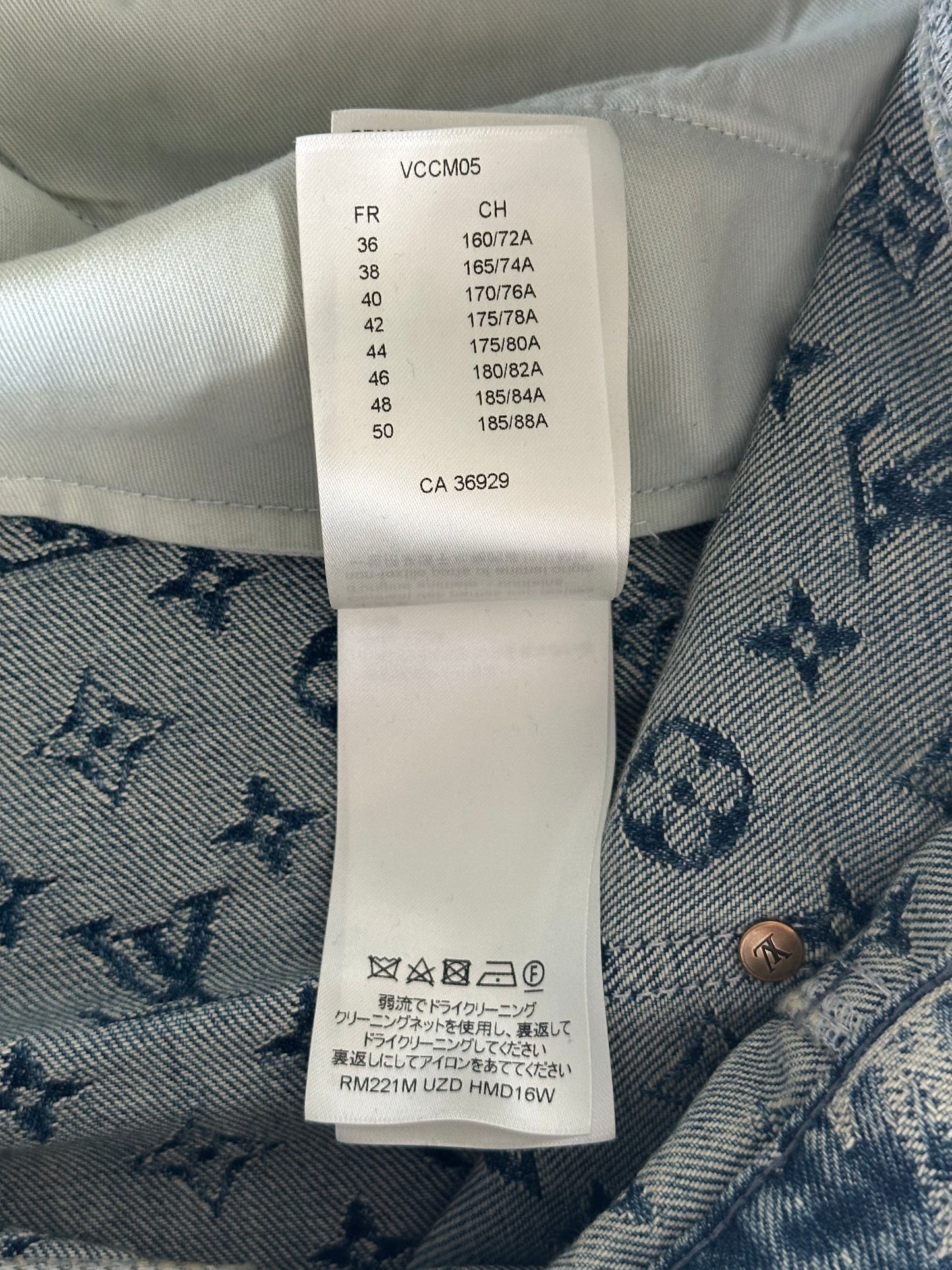 Louis Vuitton Nigo Blue Monogram Baggy Jeans