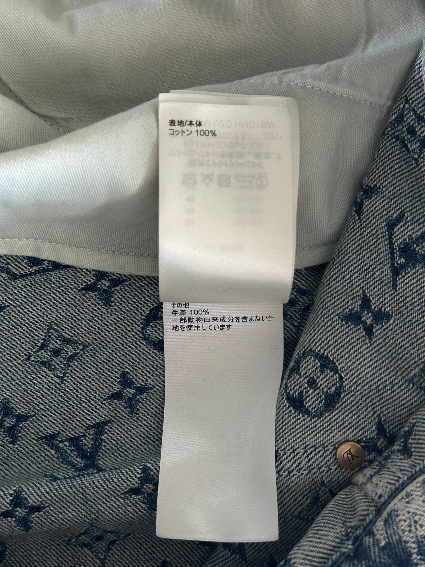 Louis Vuitton Nigo Blue Monogram Baggy Jeans