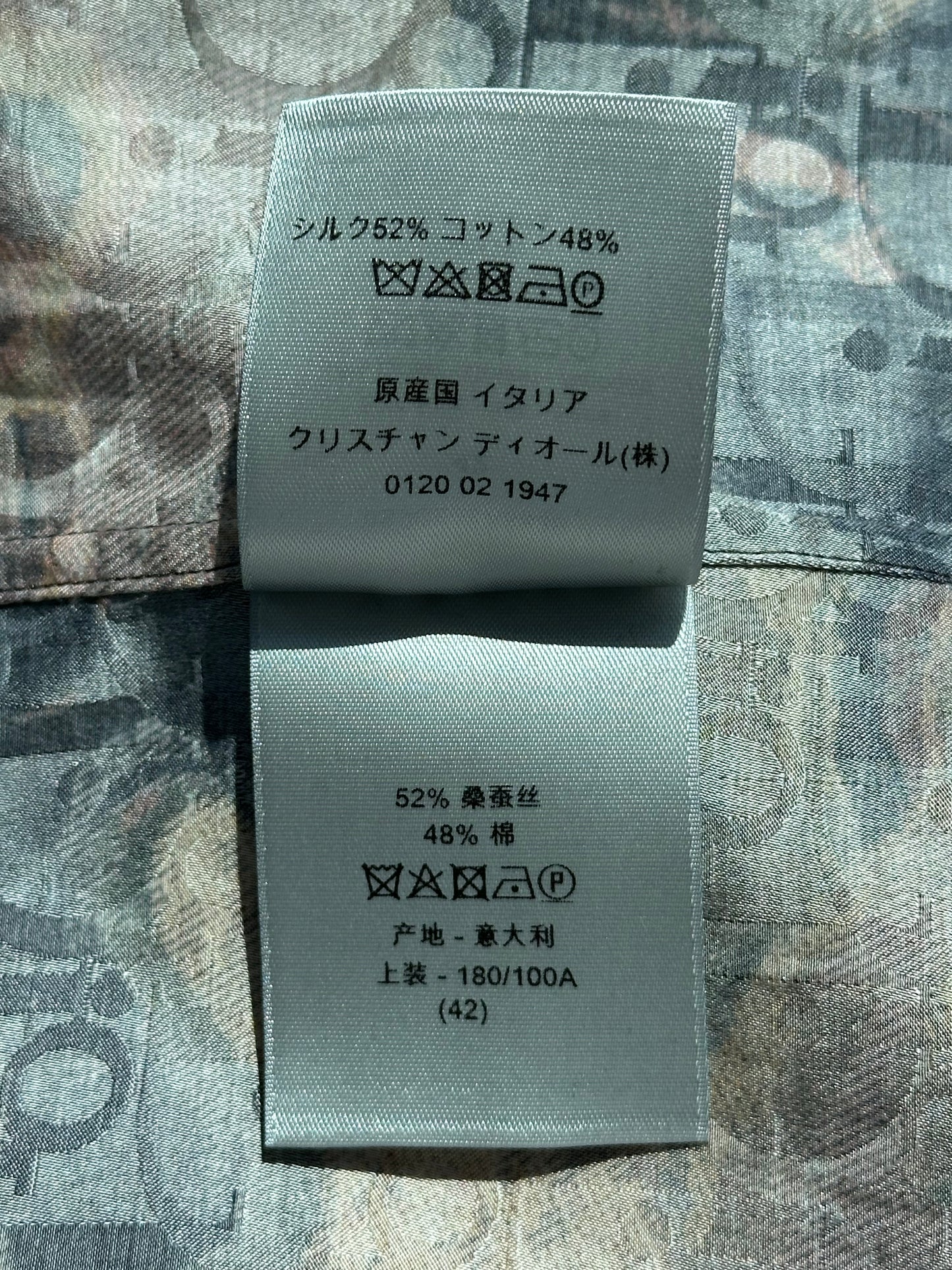 Dior Peter Doig Camouflage Oblique Button Up Shirt