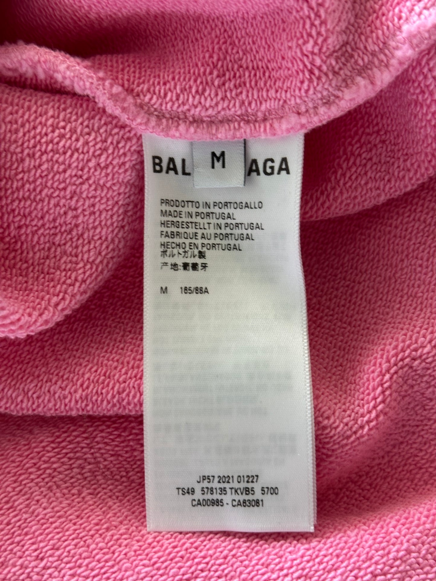 Balenciaga Pink BB Logo Hoodie