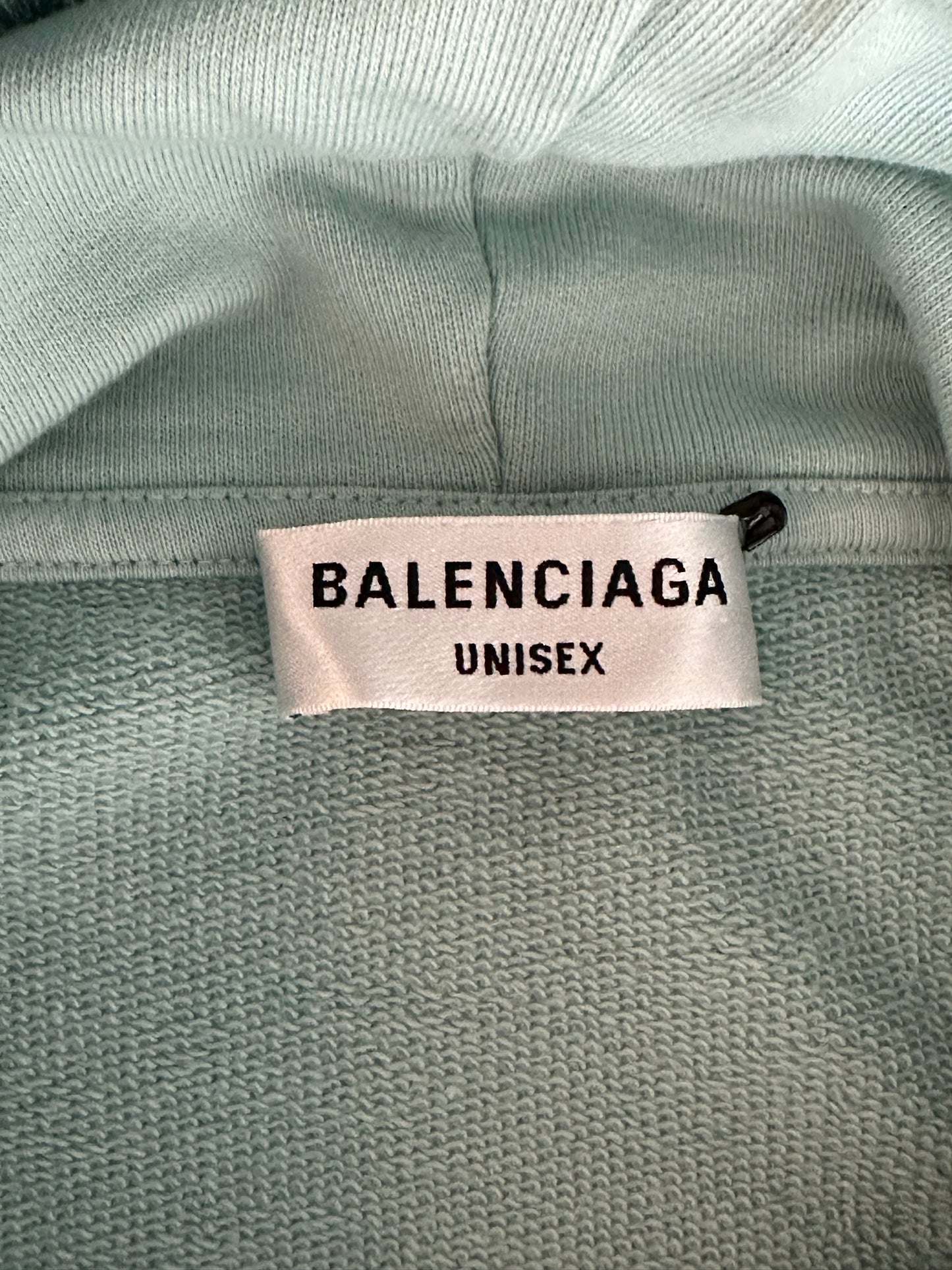 Balenciaga Blue Embroidered BB Icon Logos Hoodie
