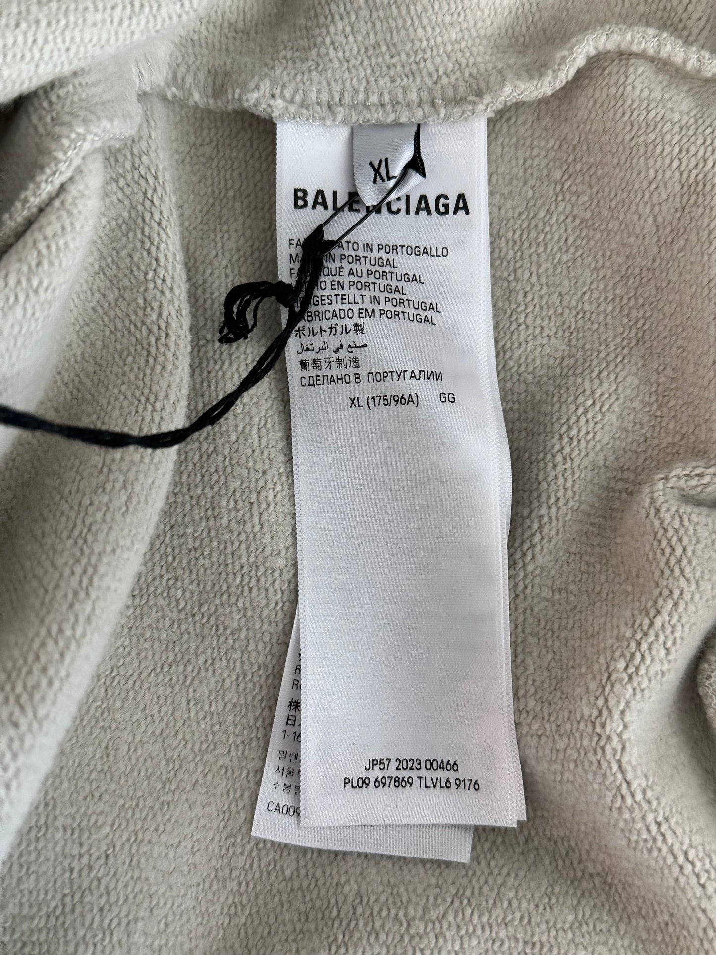 Balenciaga Grey & White Los Angeles Logo Sweater