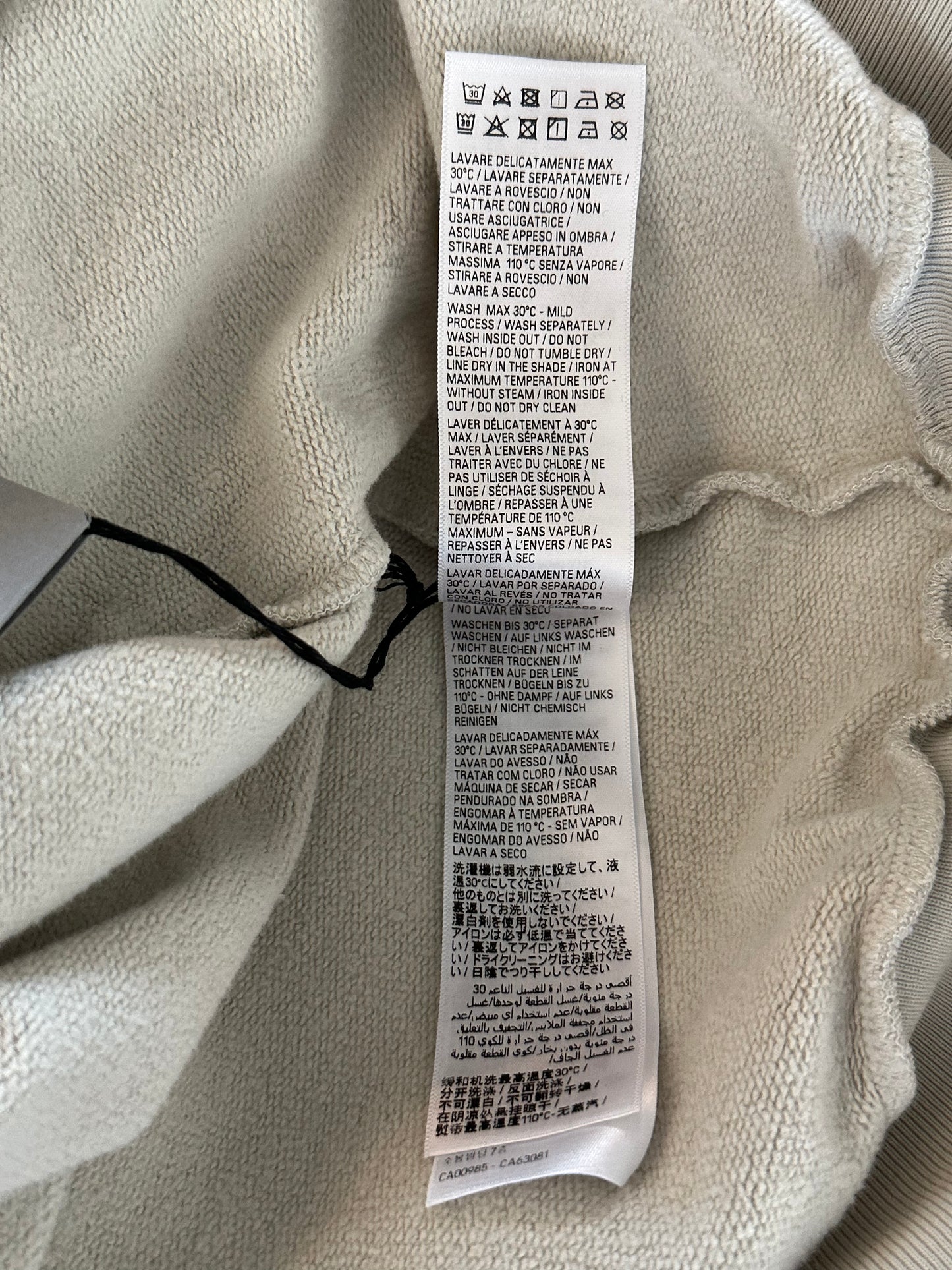 Balenciaga Grey & White Los Angeles Logo Sweater