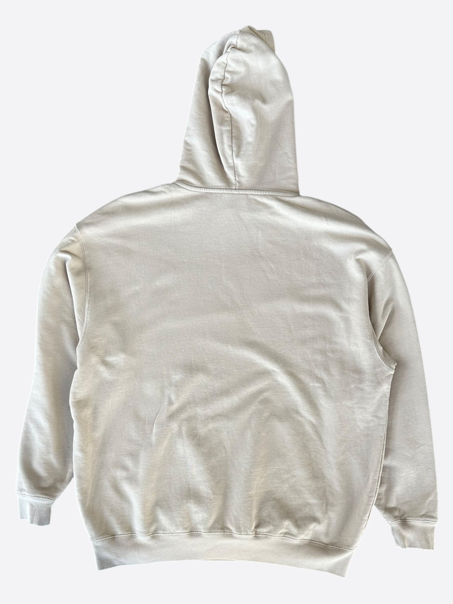 Balenciaga Beige & Black Embroidered BB Icon Logos Hoodie