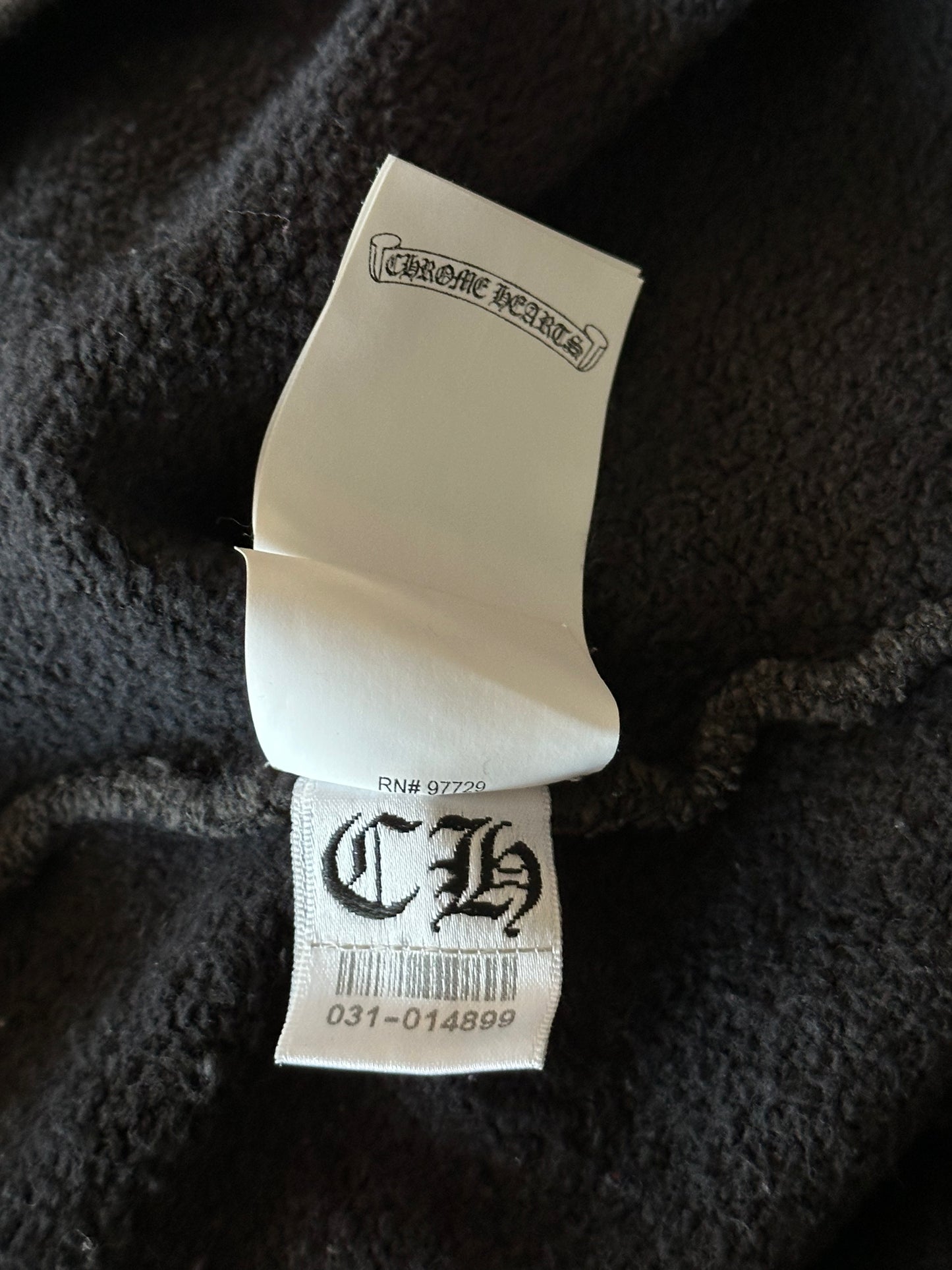 Chrome Hearts Black Triple Cross Patch Paper Jam Hoodie