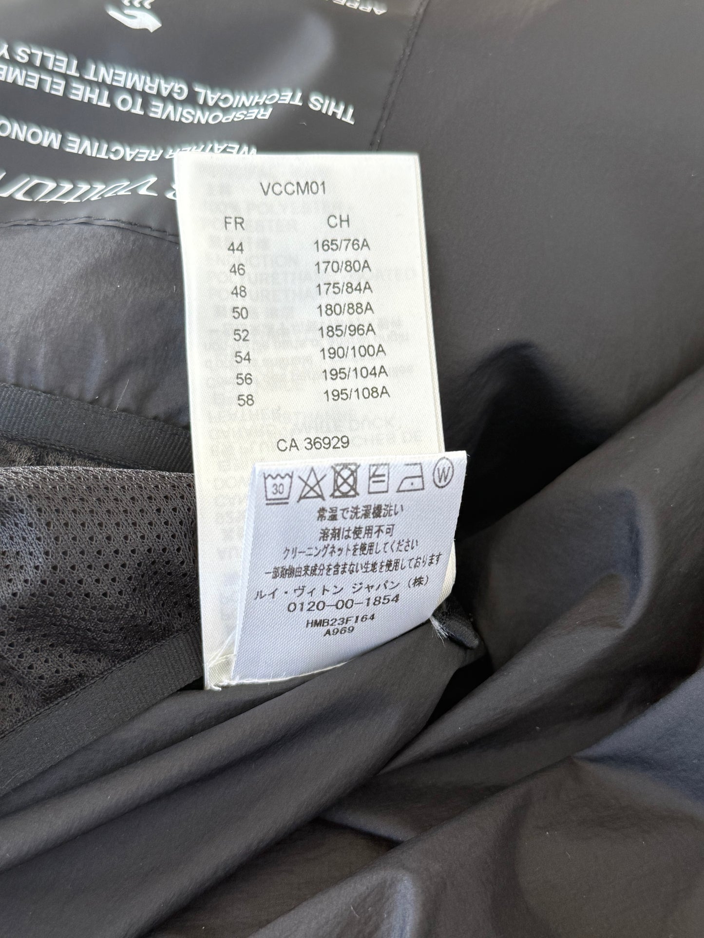 Louis Vuitton Black & Grey 2054 Monogram Heat Reflective Puffer Jacket