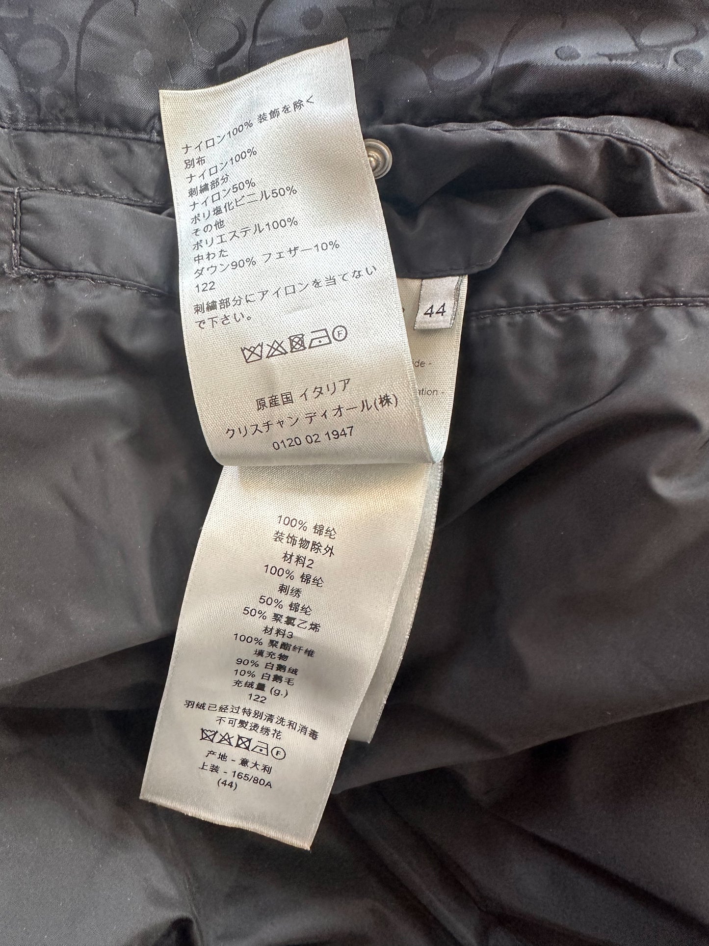 Dior Black Oblique Puffer Jacket