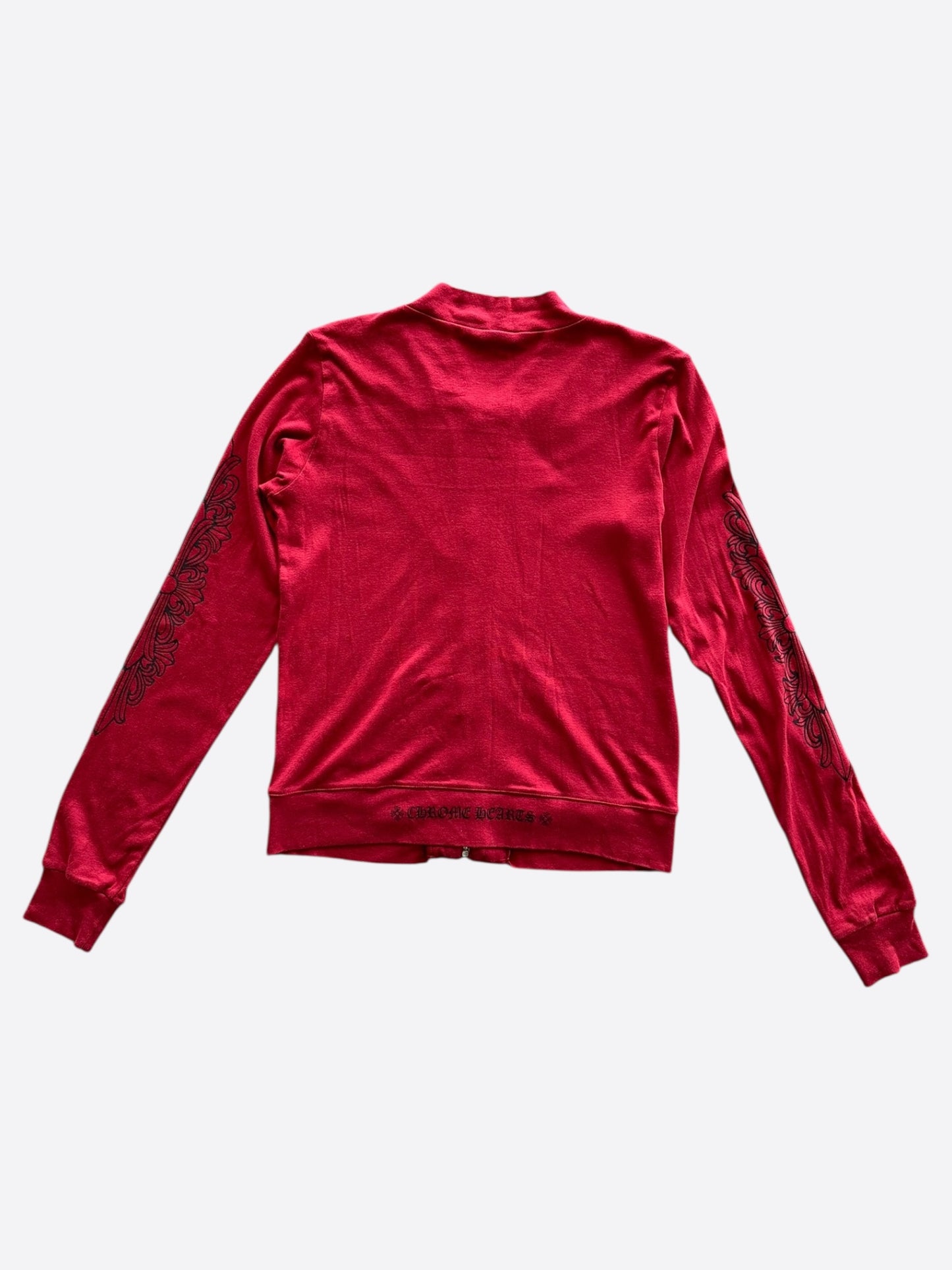 Chrome Hearts Red & Black Floral Women's Track Jacket