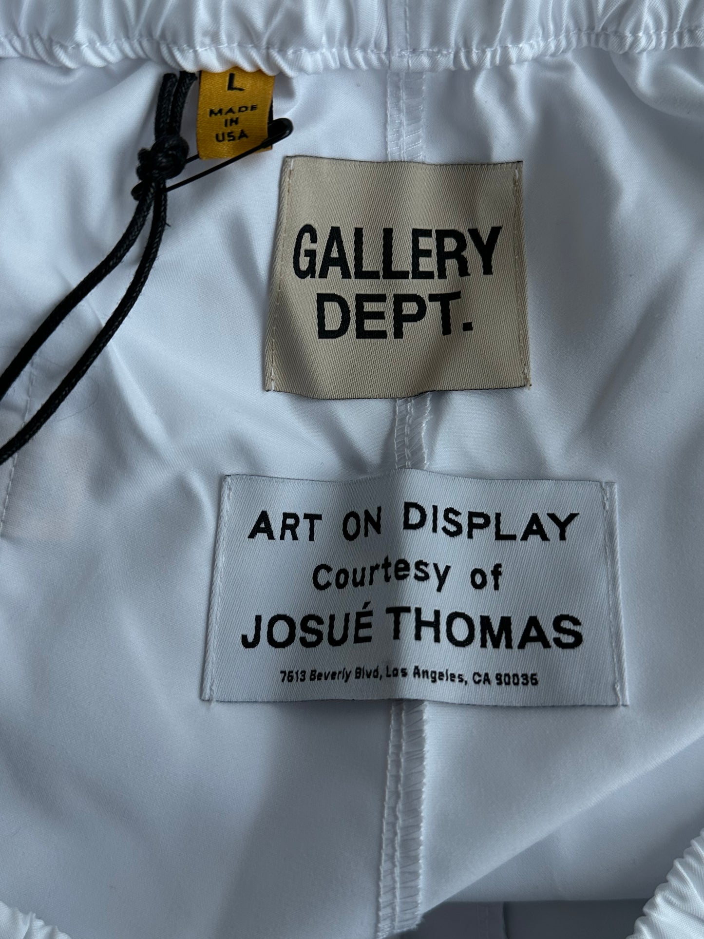 Gallery Dept White & Black Logo Zuma Shorts