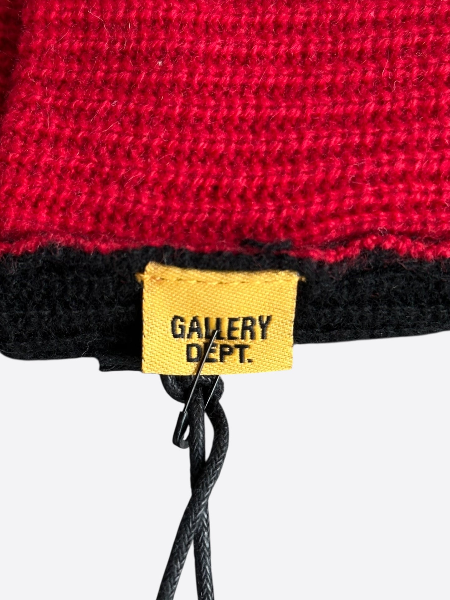 Gallery Dept Black & Red Topanga Logo Beanie