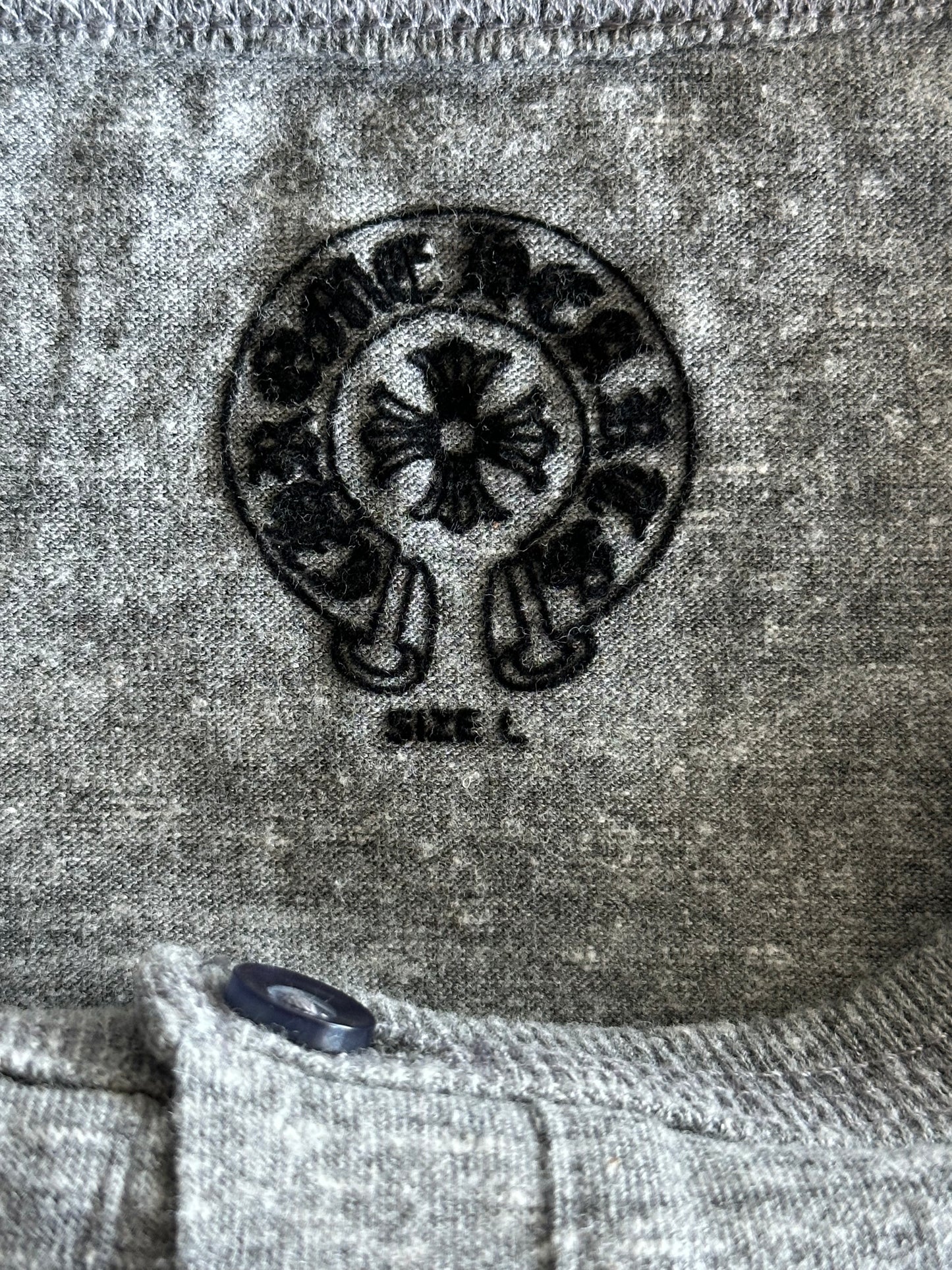 Chrome Hearts Grey & Multicolor Dagger Logo Women's T-Shirt