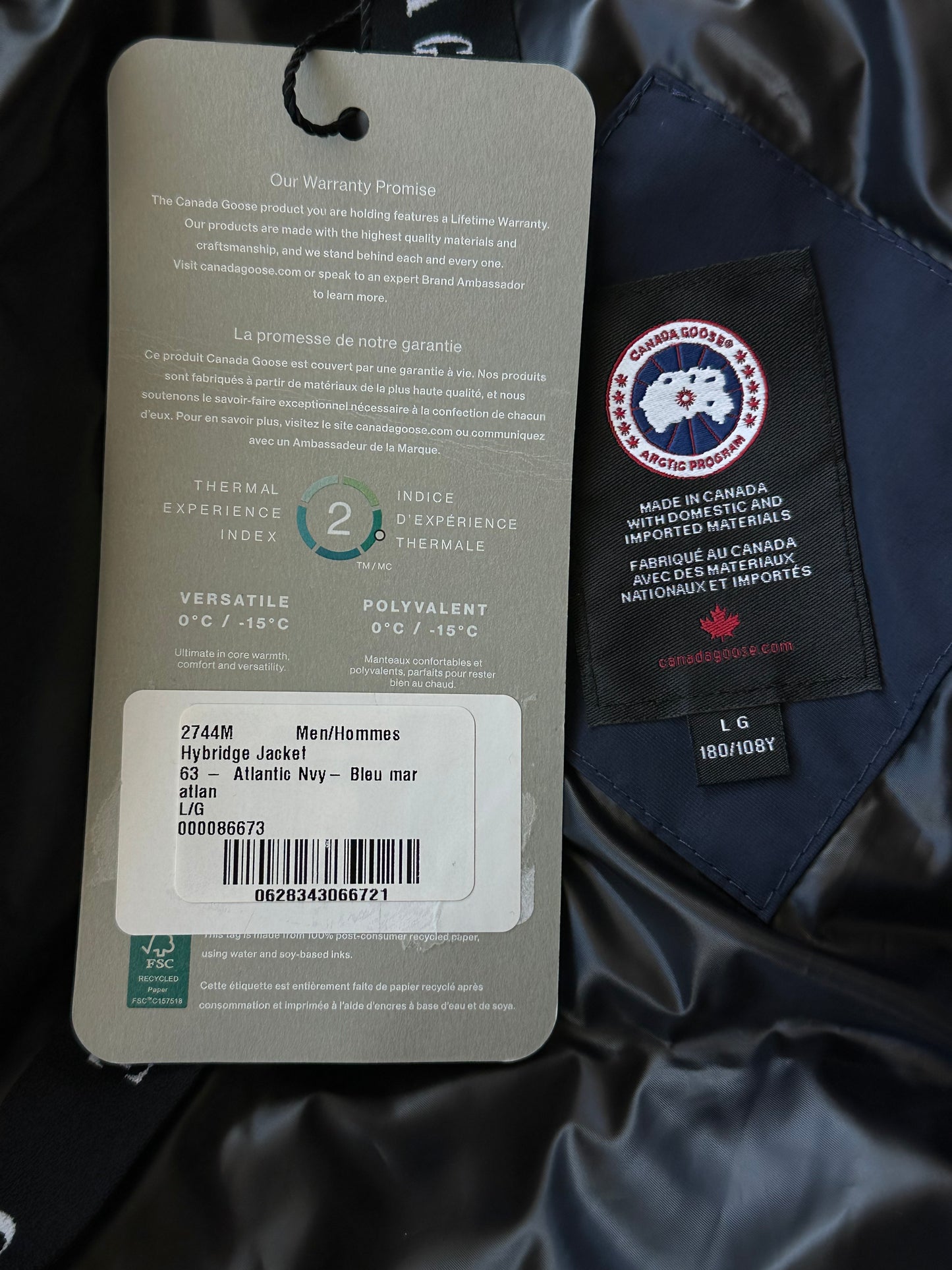 Canada Goose Atlantic Navy Hybridge Jacket