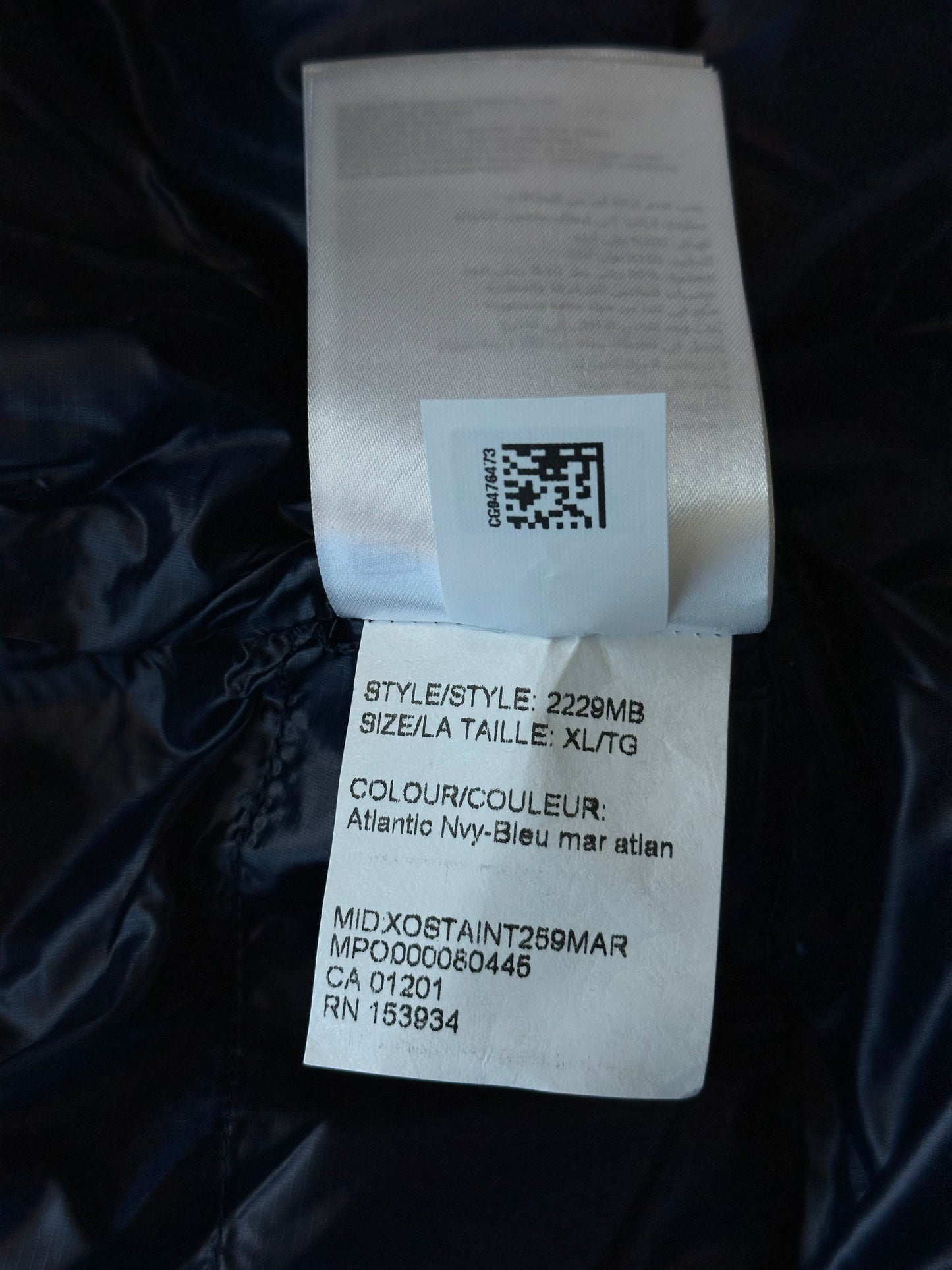 Canada Goose Atlantic Navy Crofton Black Label Men's Vest