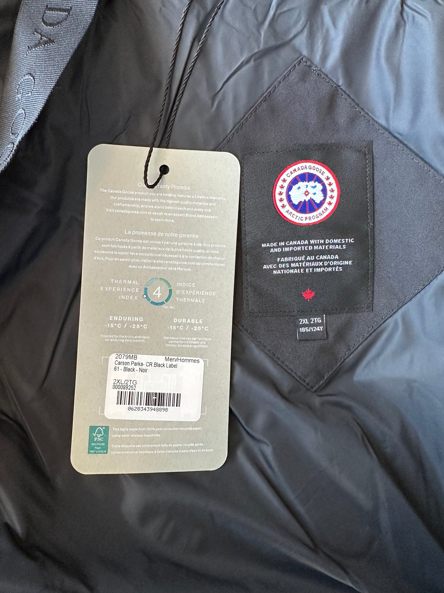 Canada Goose Black Carson Black Label Men's Jacket