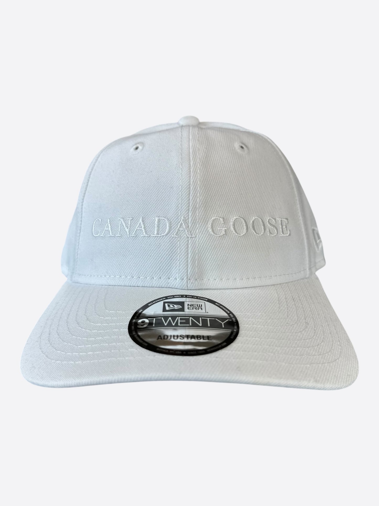 Canada Goose White Embroidered Logo Hat