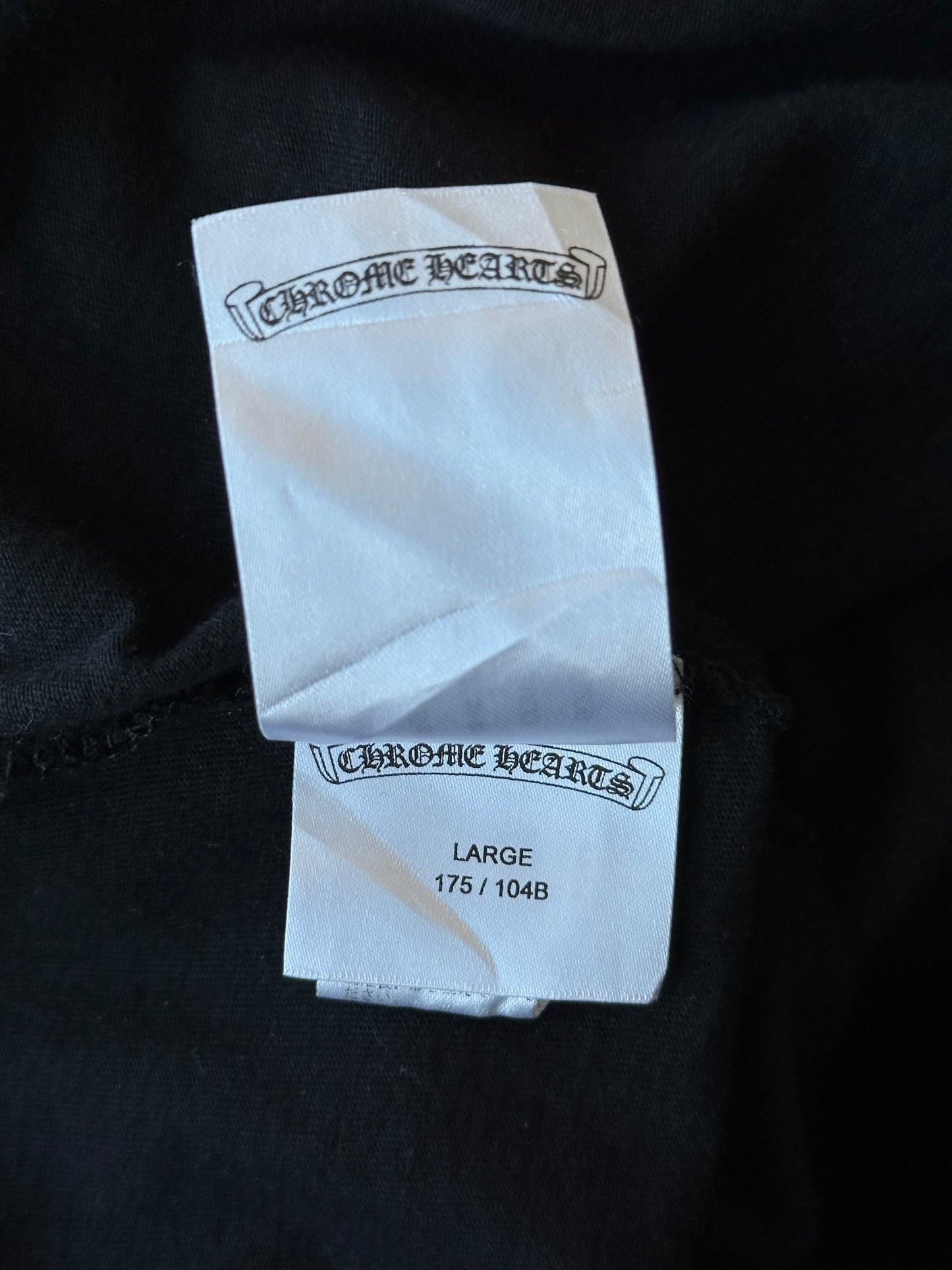 Chrome Hearts Black & White Horseshoe Logo T-Shirt