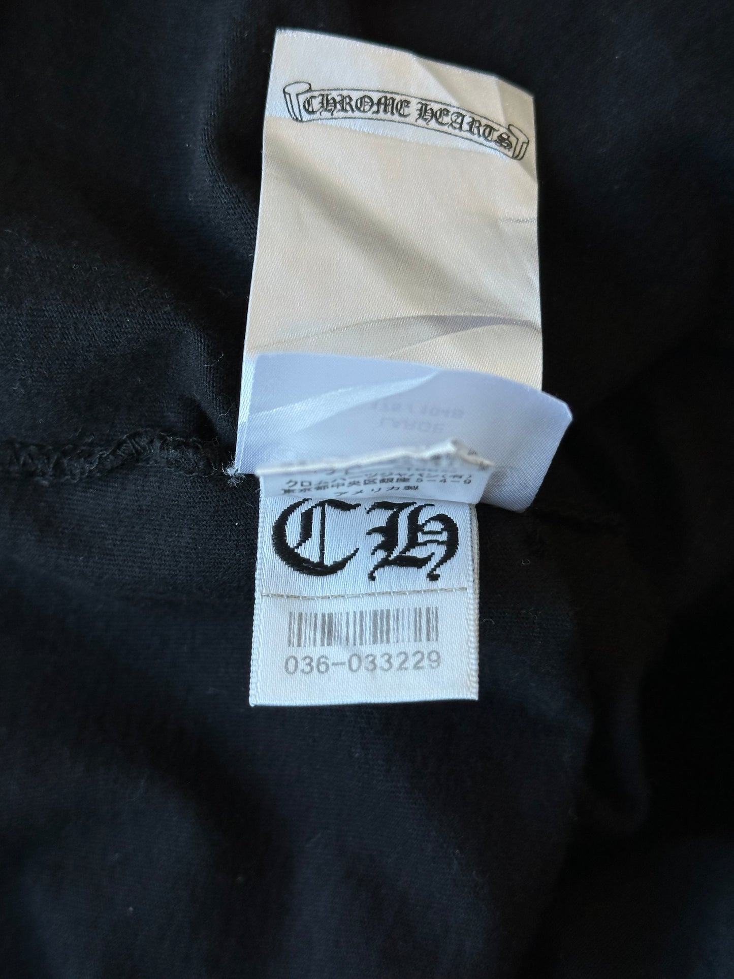 Chrome Hearts Black & White Horseshoe Logo T-Shirt