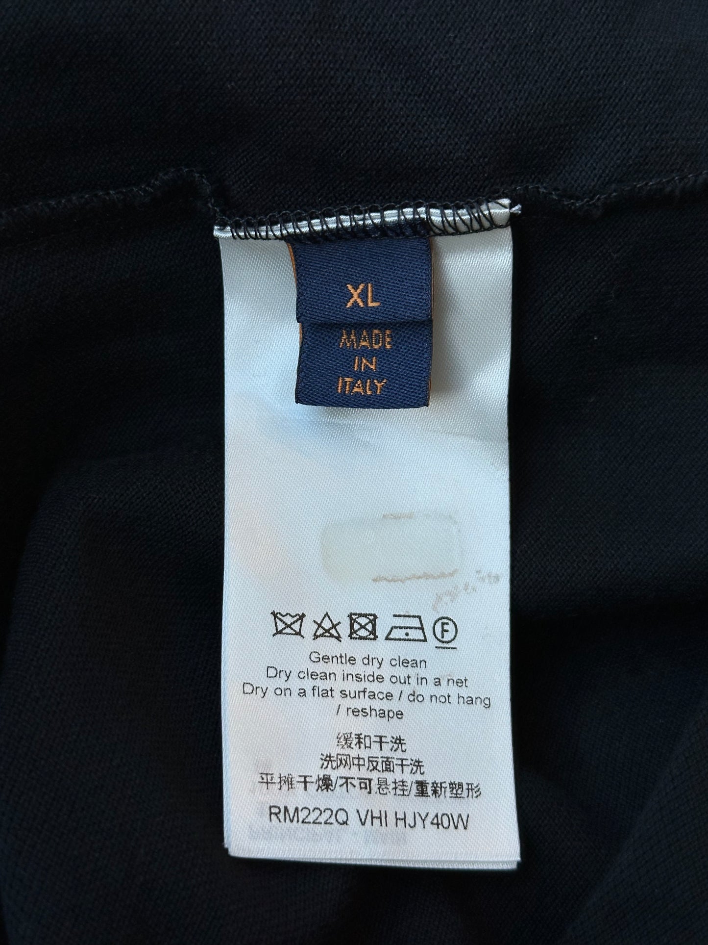 Louis Vuitton Black Half Damier Pocket T-Shirt