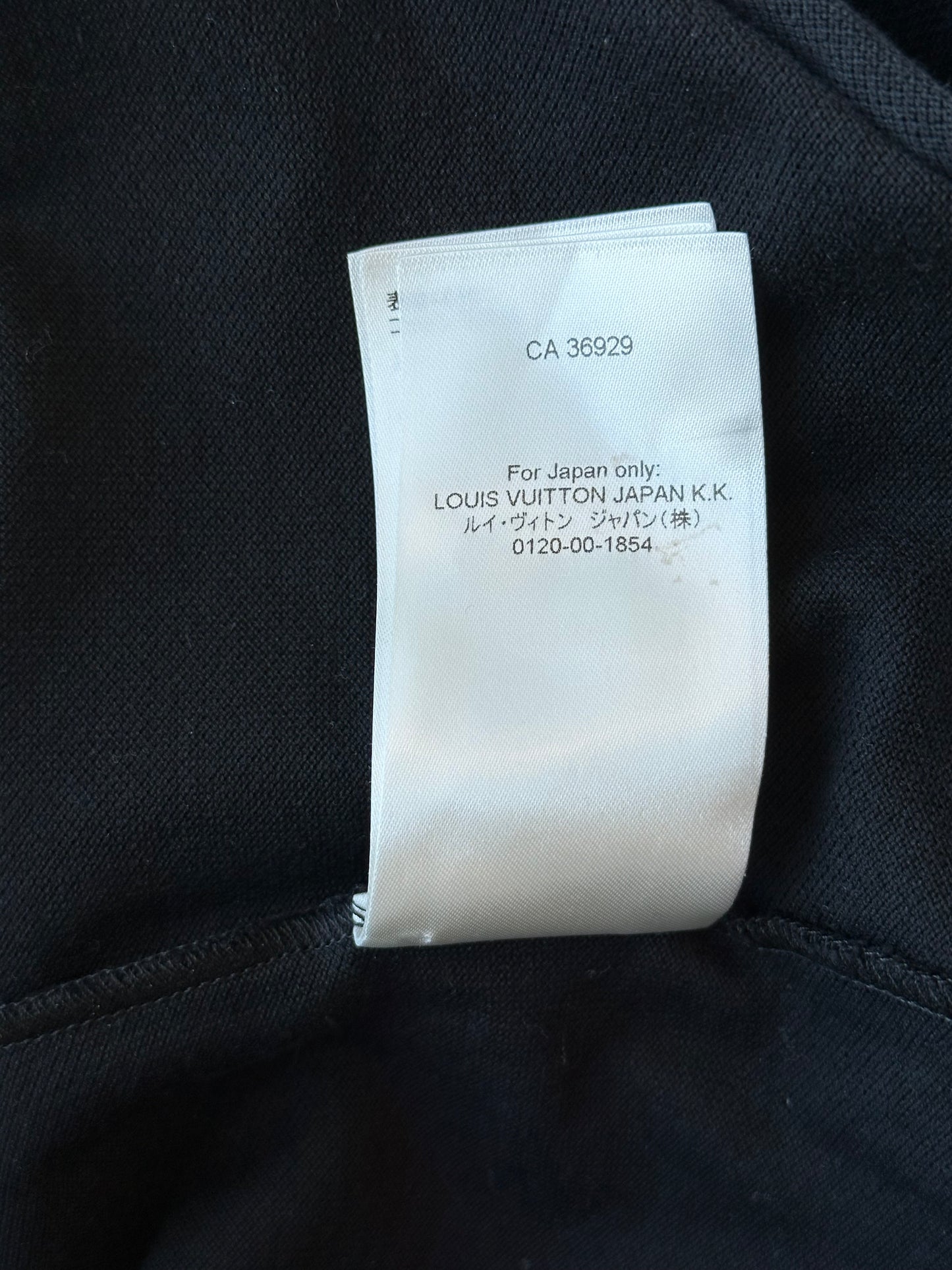 Louis Vuitton Black Half Damier Pocket T-Shirt