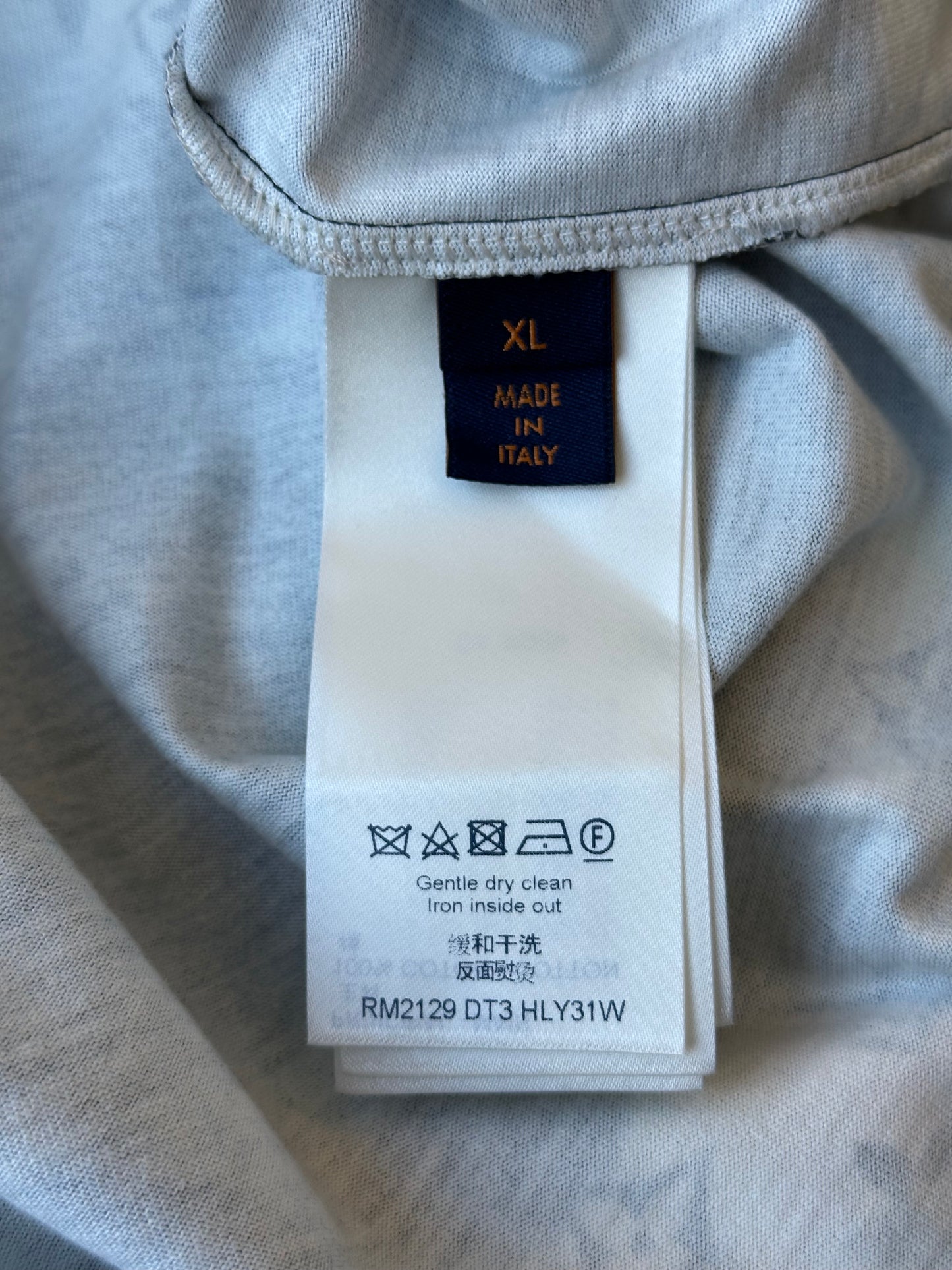 Louis Vuitton Navy Tie-Dye Camo Monogram T-Shirt