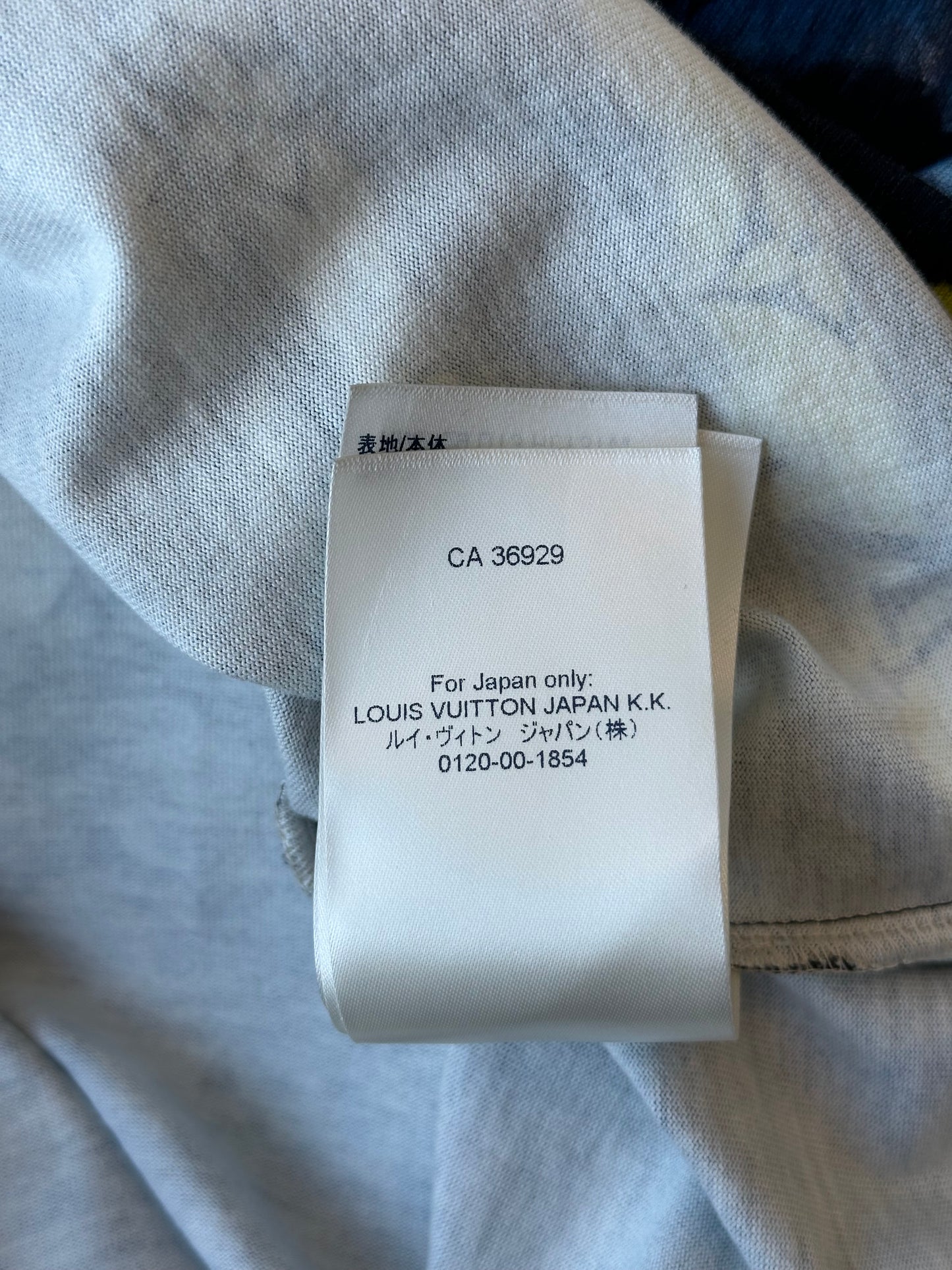 Louis Vuitton Navy Tie-Dye Camo Monogram T-Shirt