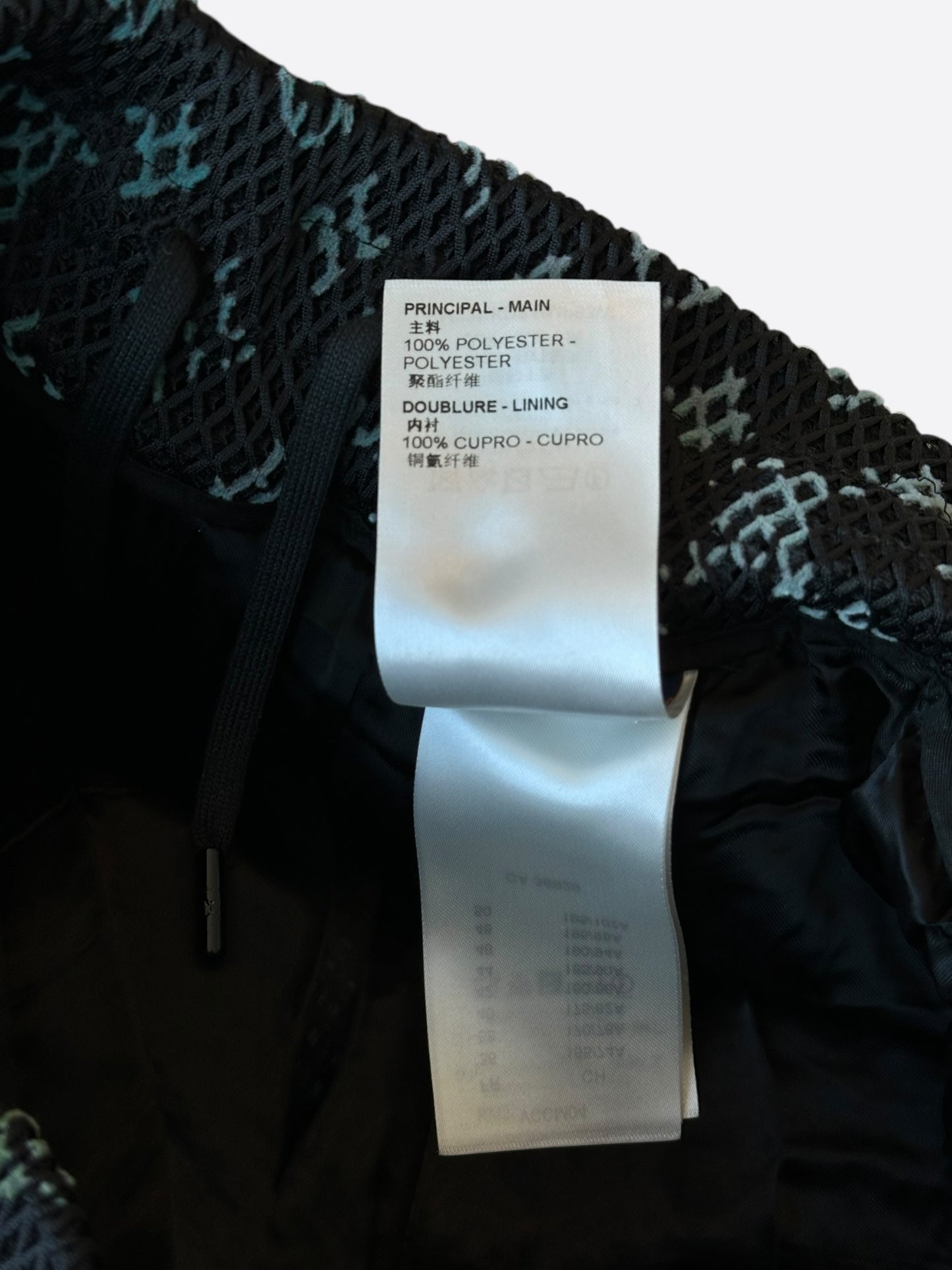 Louis Vuitton Black Rainbow Monogram Mesh Shorts