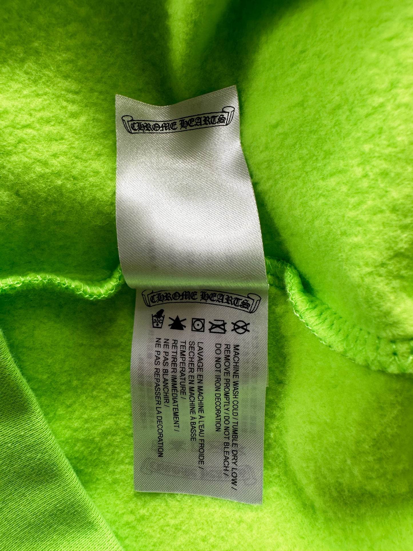 Chrome Hearts Green & Black Horseshoe Logo Hoodie