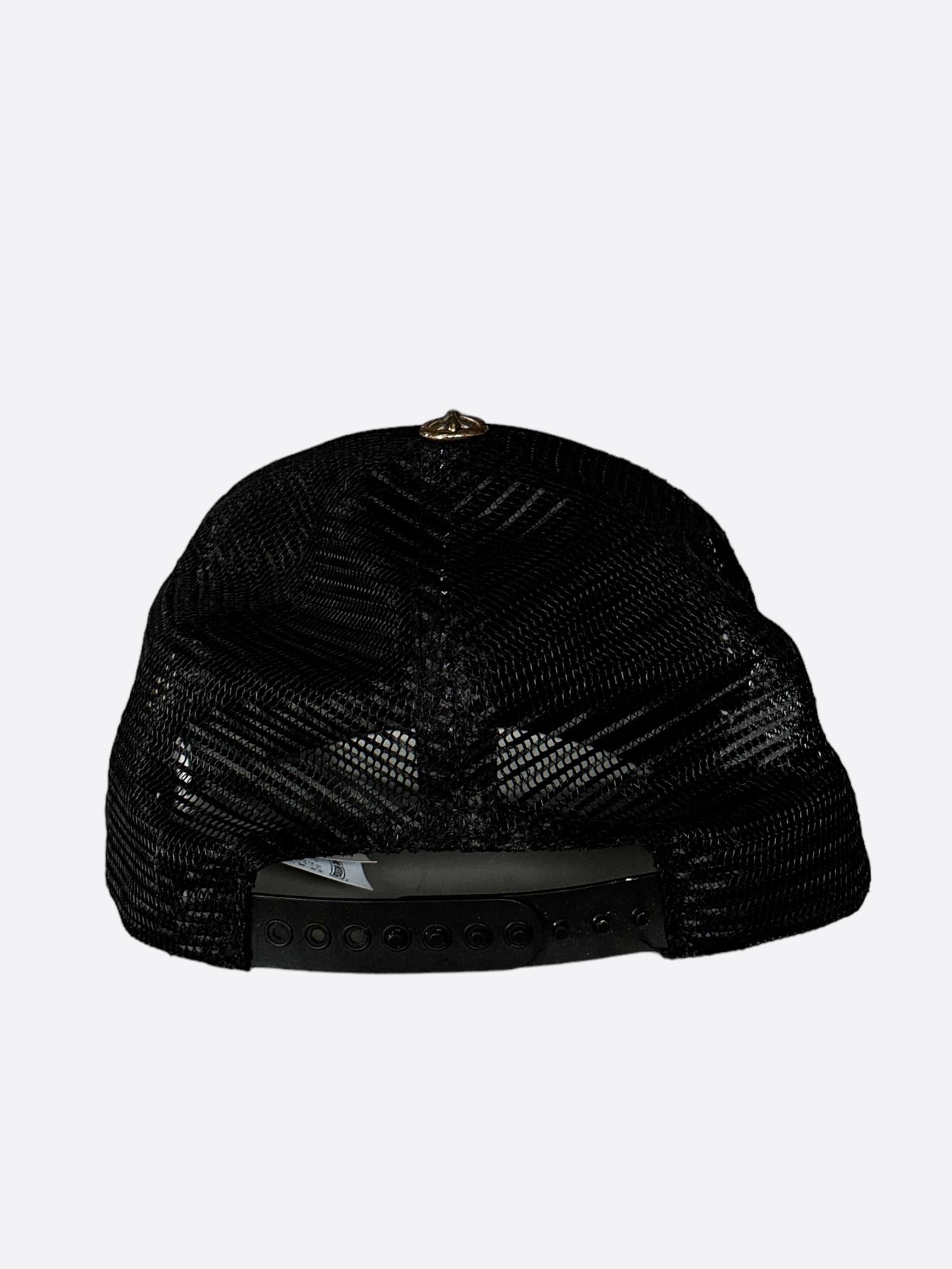 Chrome Hearts Black & White Hollywood Trucker Hat