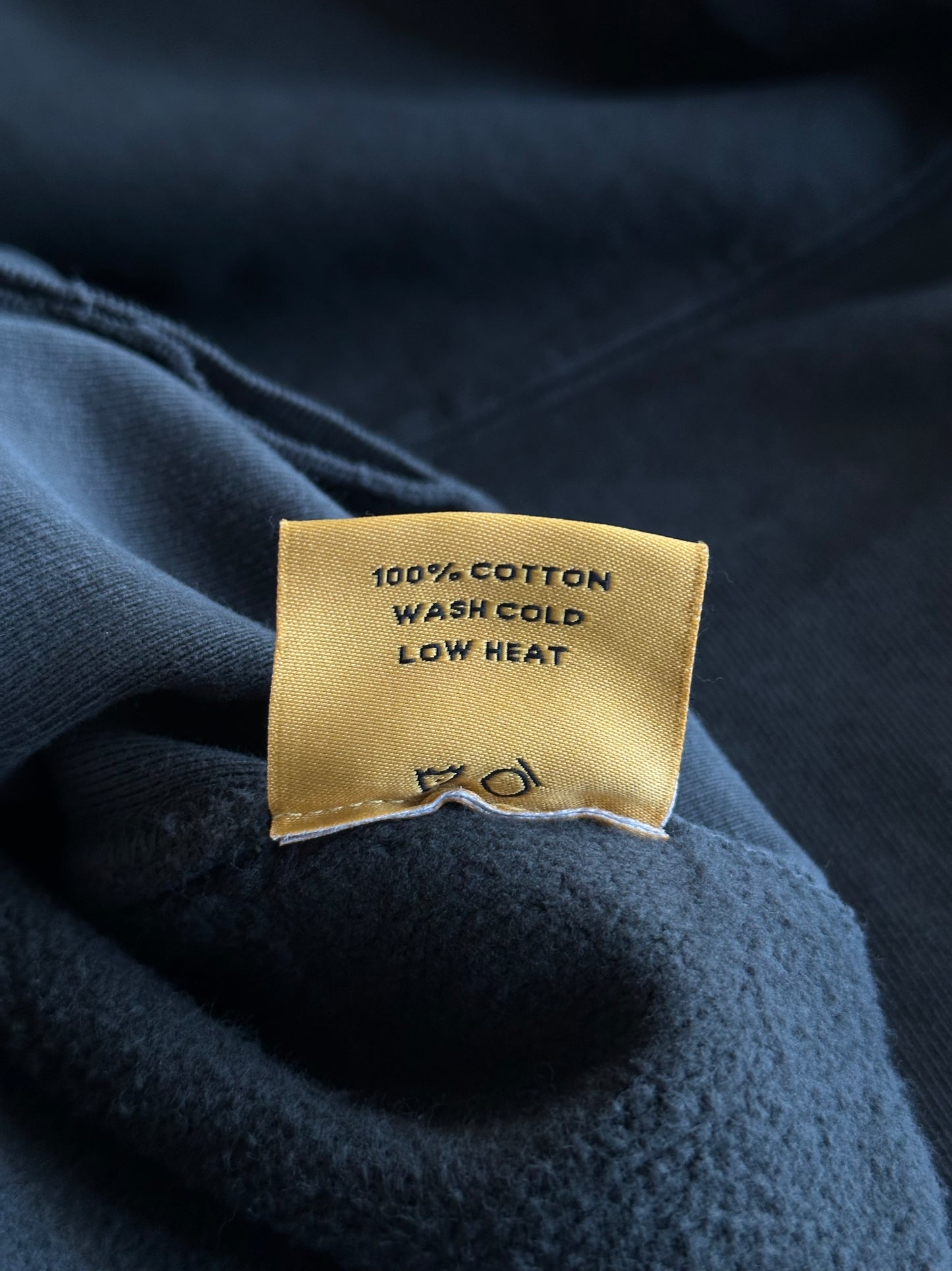 Gallery Dept Washed Black & Yellow Dept Logo Hoodie