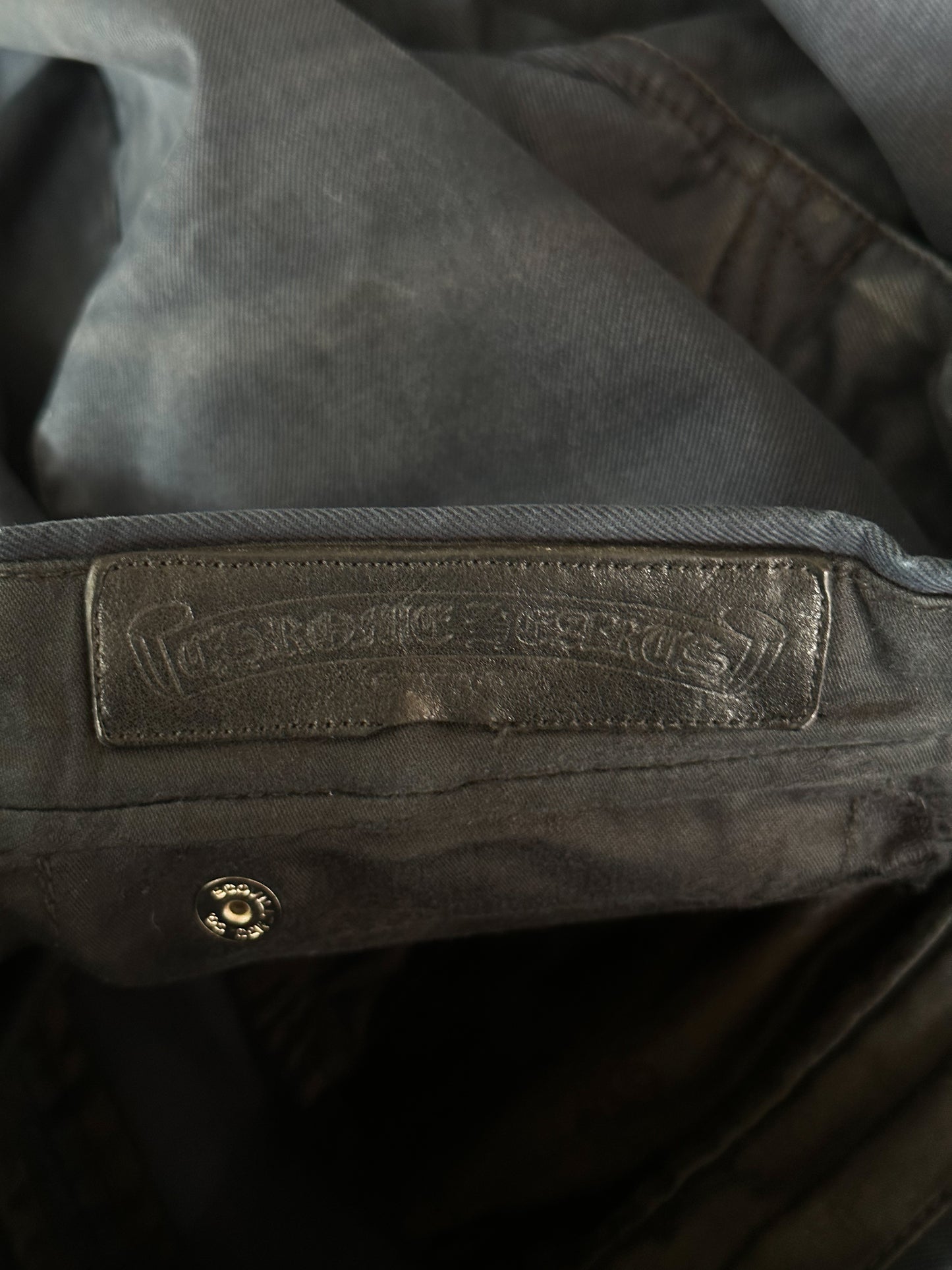 Chrome Hearts Vintage Navy Skater Chino Pants