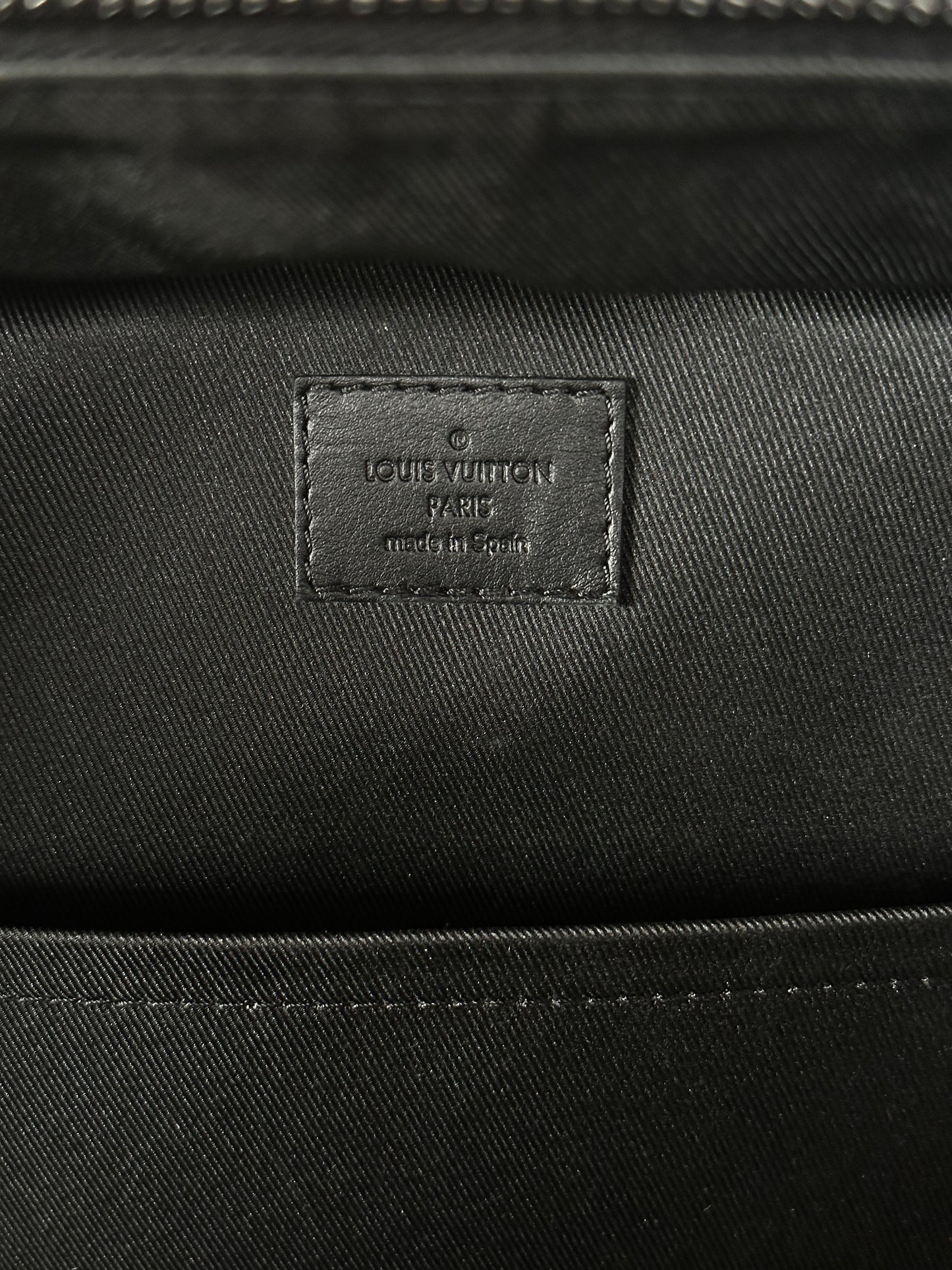 Louis Vuitton Black Shadow Monogram Racer Backpack