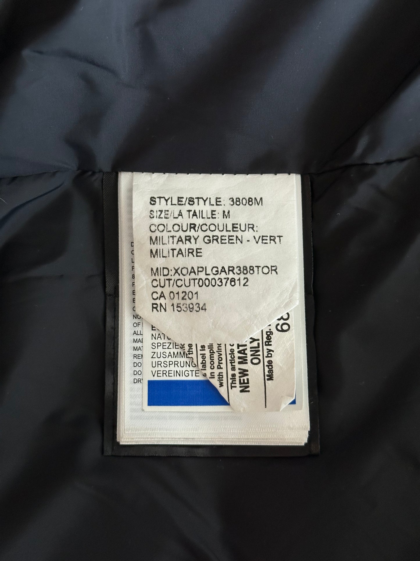 Canada Goose Military Green Wyndham Men's Jacket