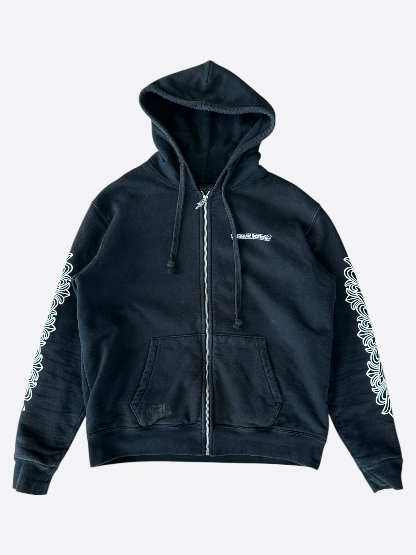 Chrome Hearts Black Aspen Exclusive Horseshoe Thermal Zip Up Hoodie
