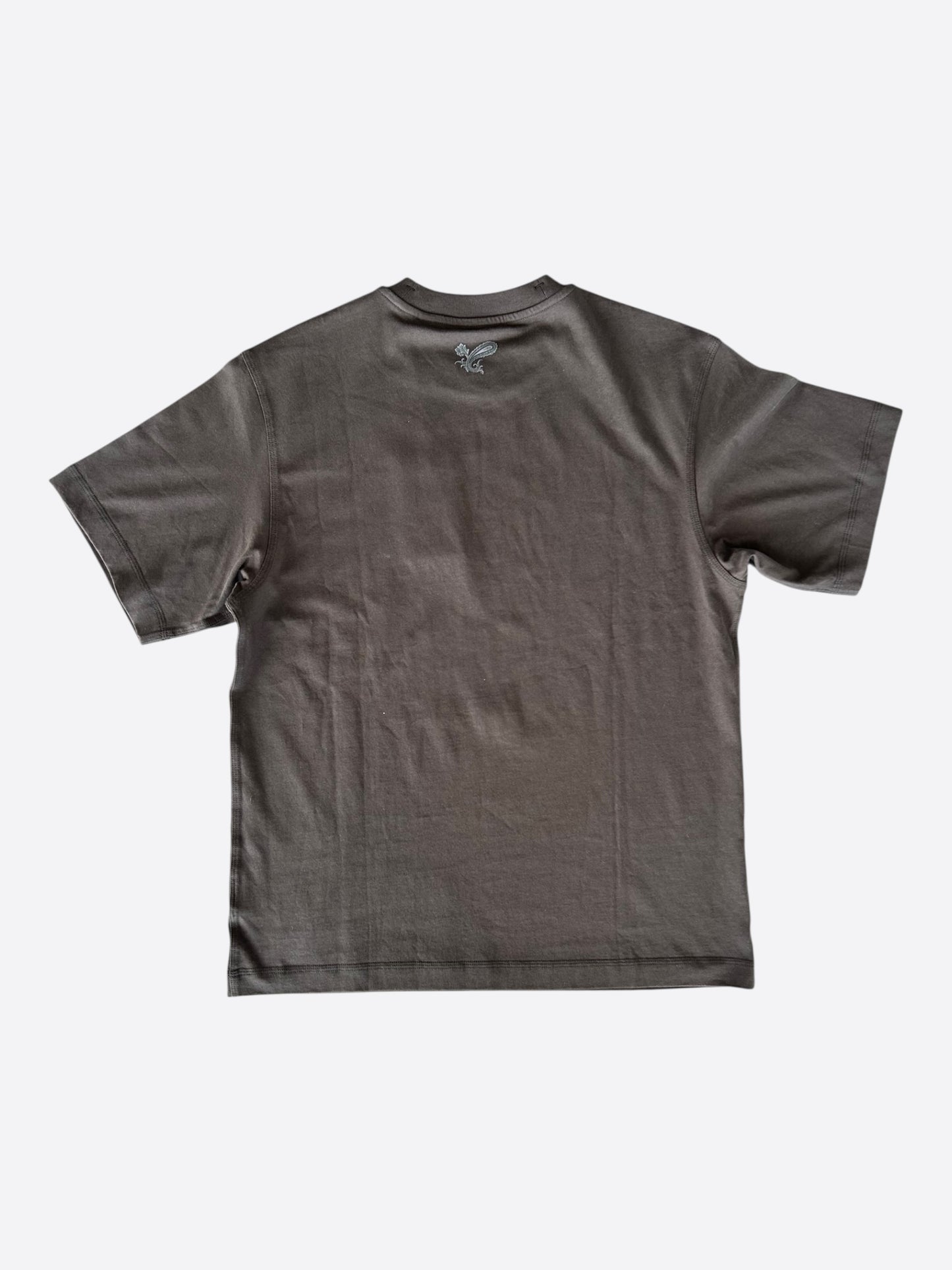Burberry Brown Embroidered Logo T-Shirt